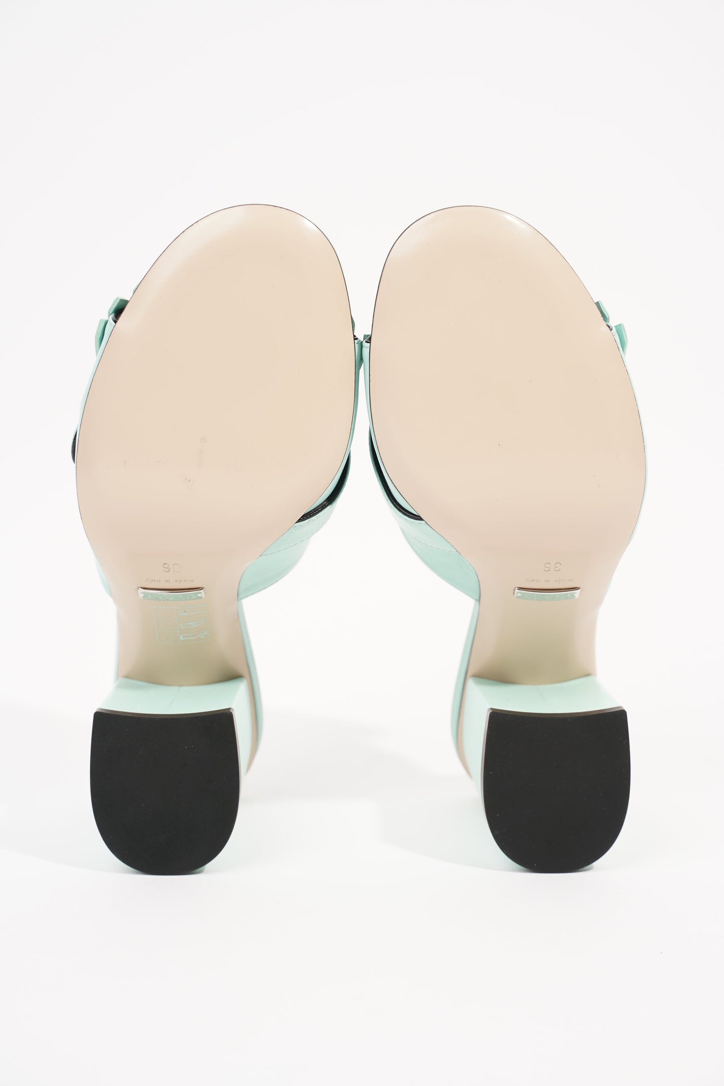 Gucci Womens Marmont Fringe Sandal Baby Blue EU 36 / UK 3