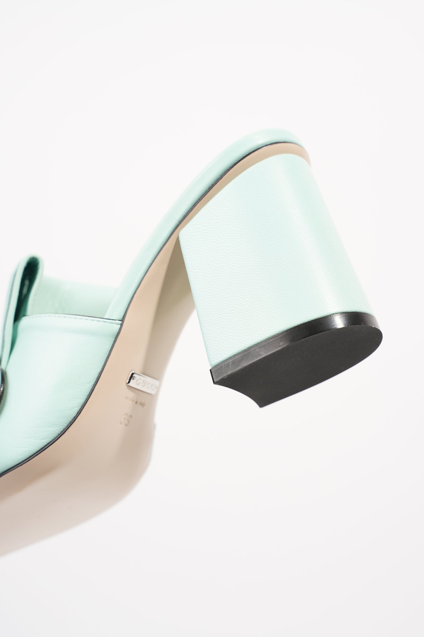 Gucci Womens Marmont Fringe Sandal Baby Blue EU 36 / UK 3
