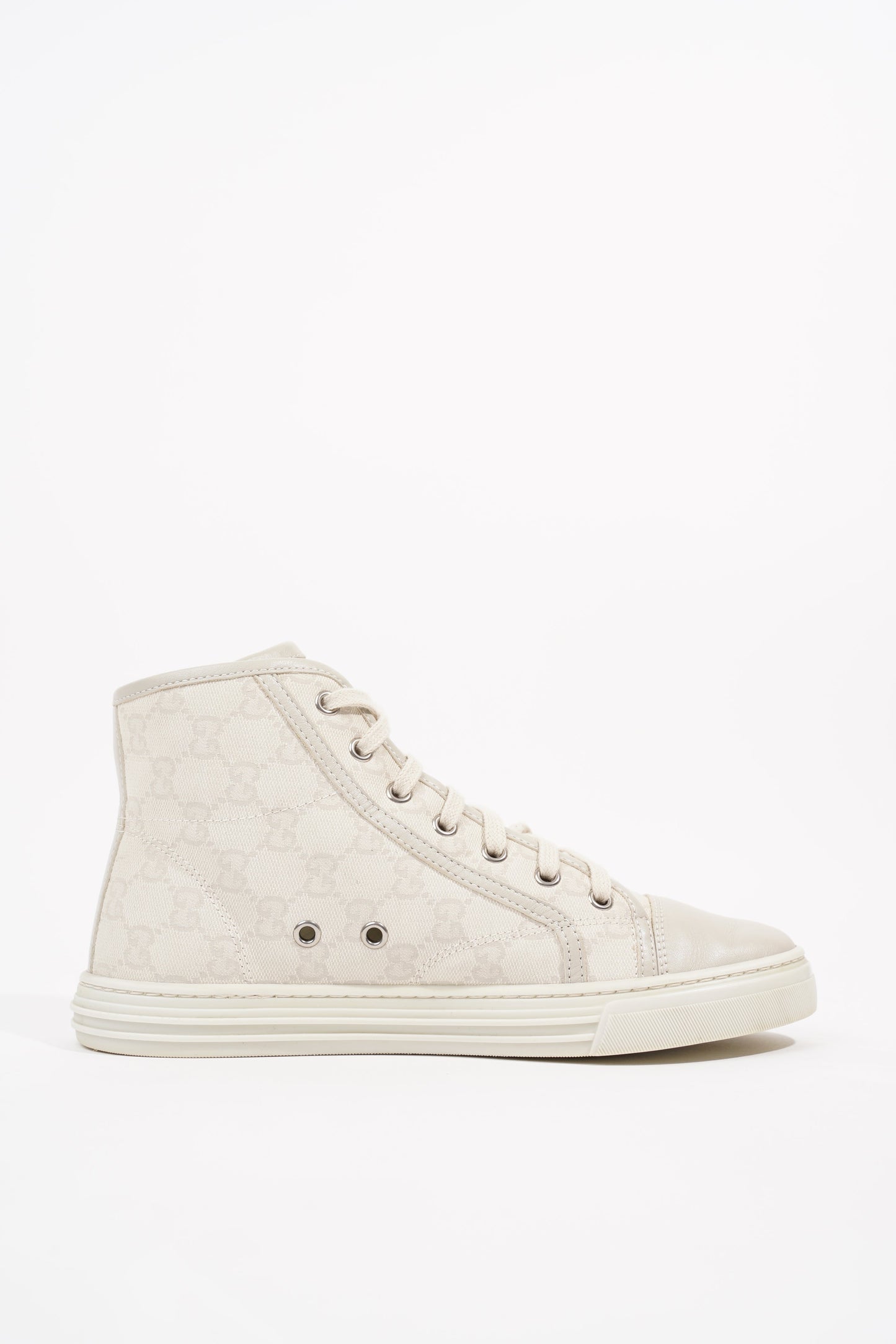 Gucci Womens GG High Top Beige EU 37.5 / UK 4.5