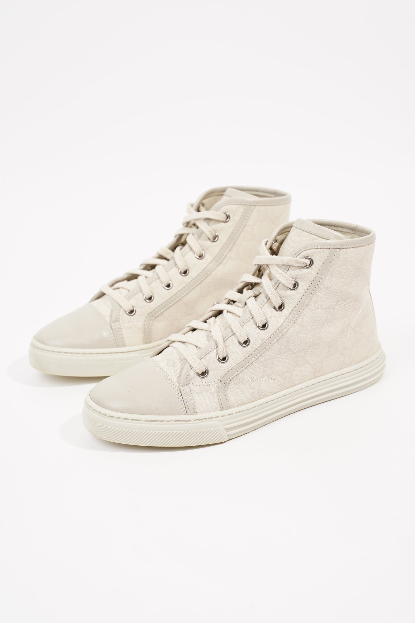Gucci Womens GG High Top Beige EU 37.5 / UK 4.5