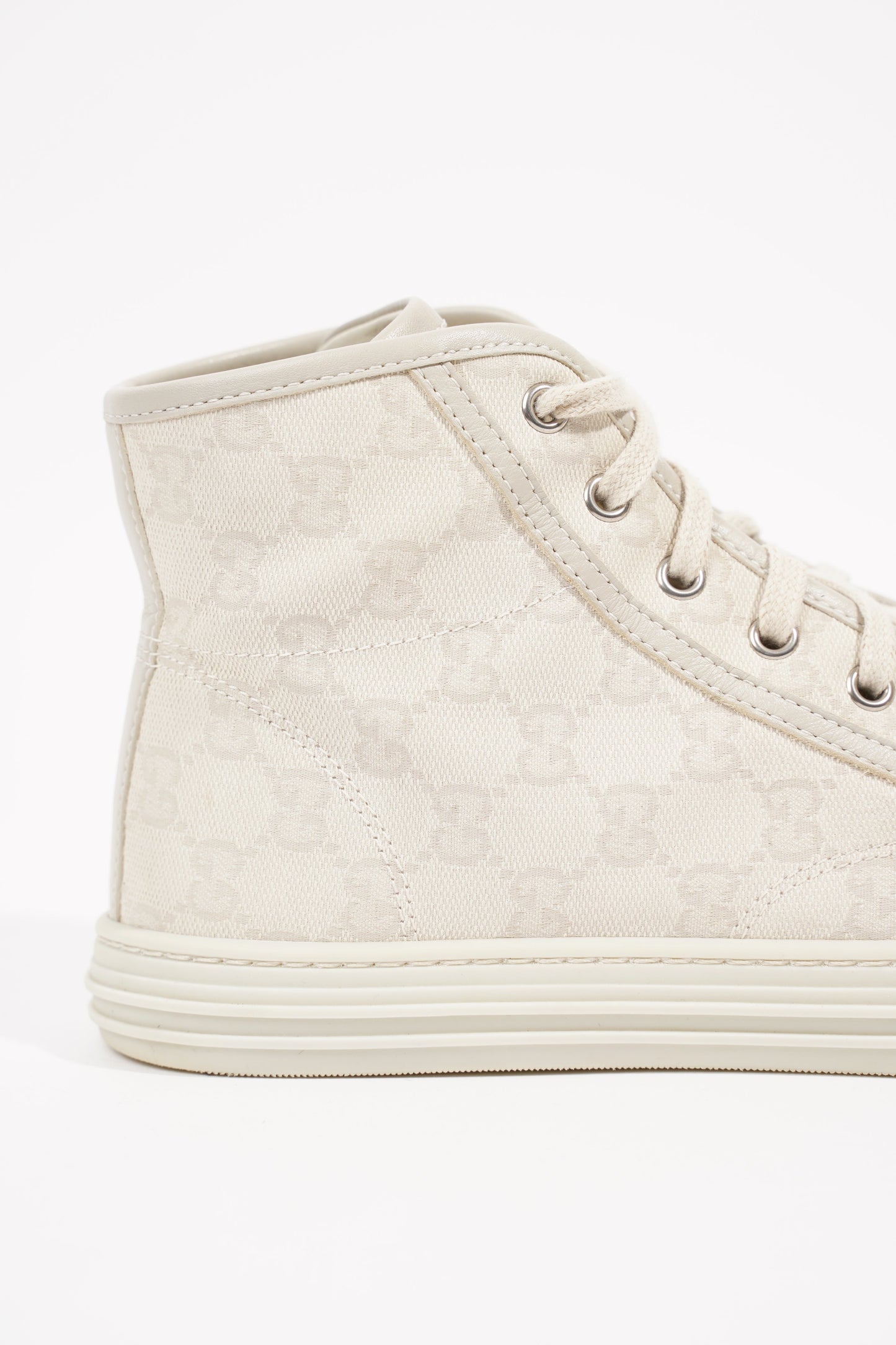 Gucci Womens GG High Top Beige EU 37.5 / UK 4.5