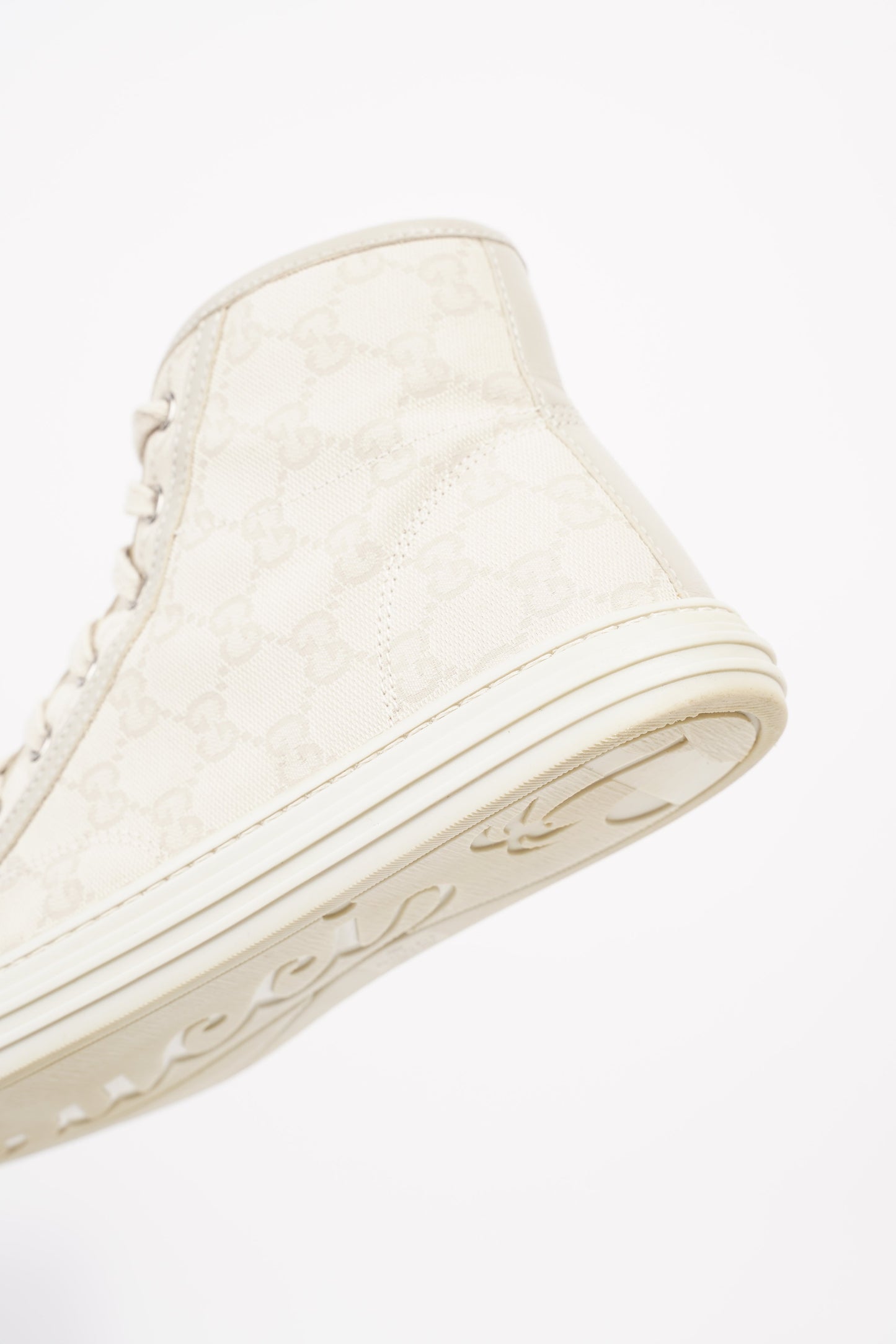 Gucci Womens GG High Top Beige EU 37.5 / UK 4.5