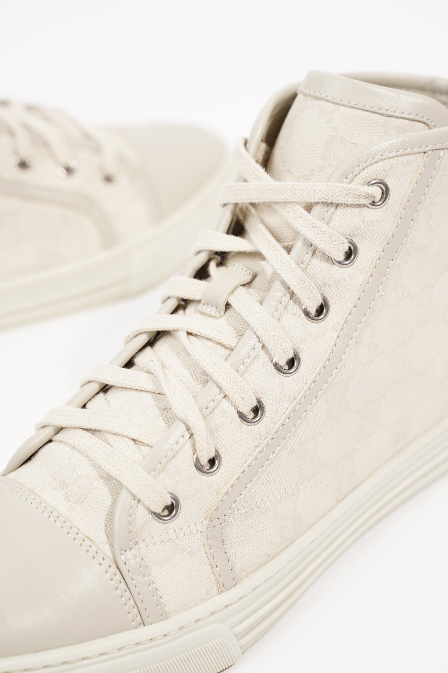 Gucci Womens GG High Top Beige EU 37.5 / UK 4.5