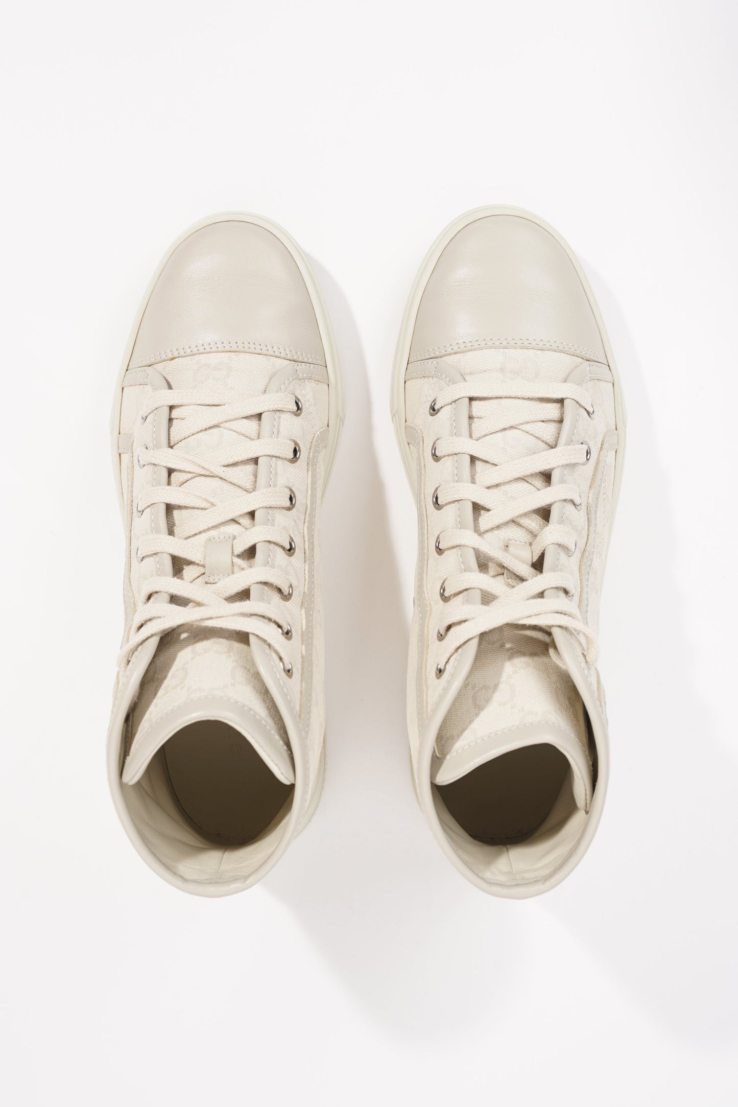 Gucci Womens GG High Top Beige EU 37.5 / UK 4.5