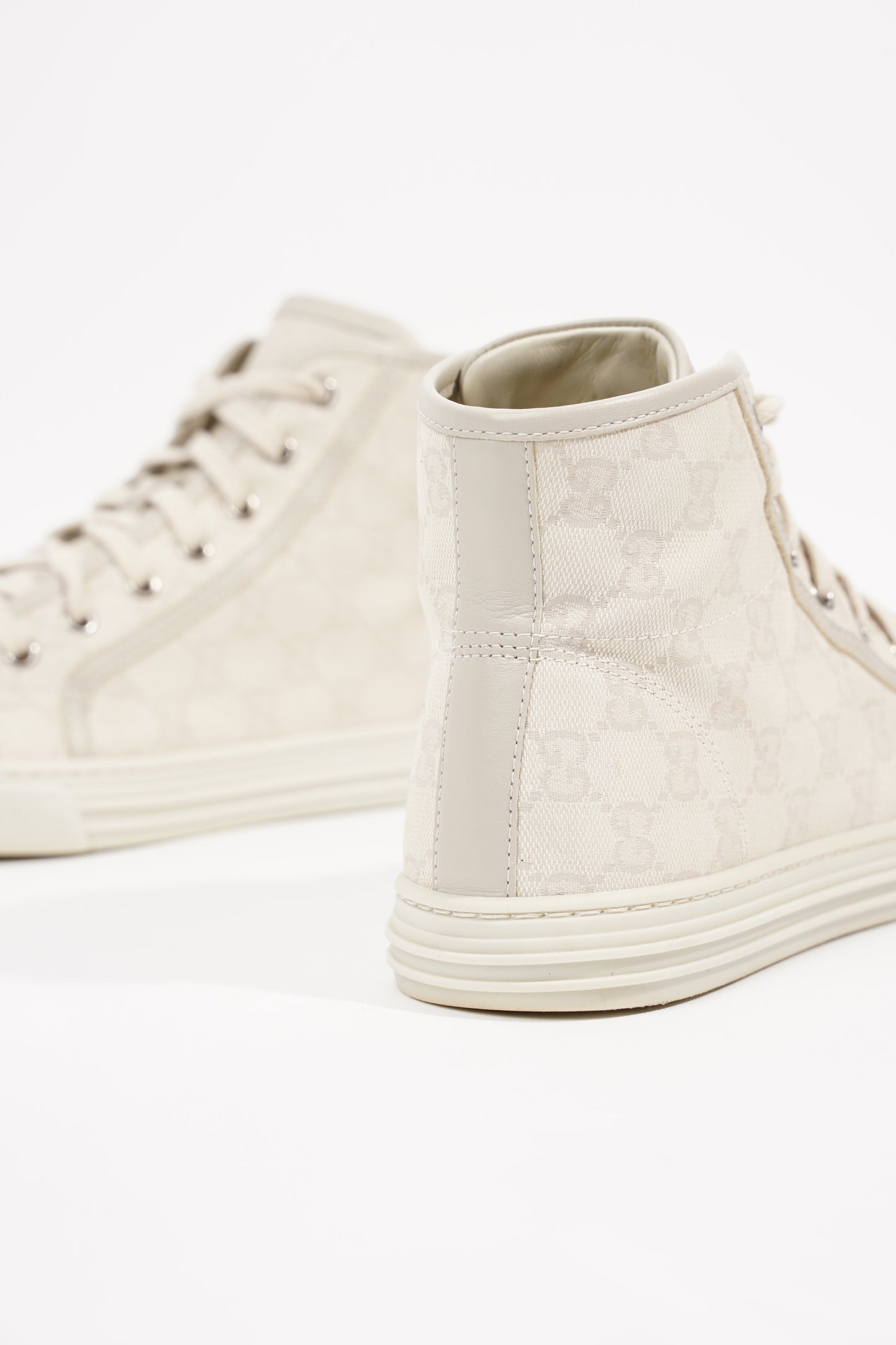 Gucci Womens GG High Top Beige EU 37.5 / UK 4.5