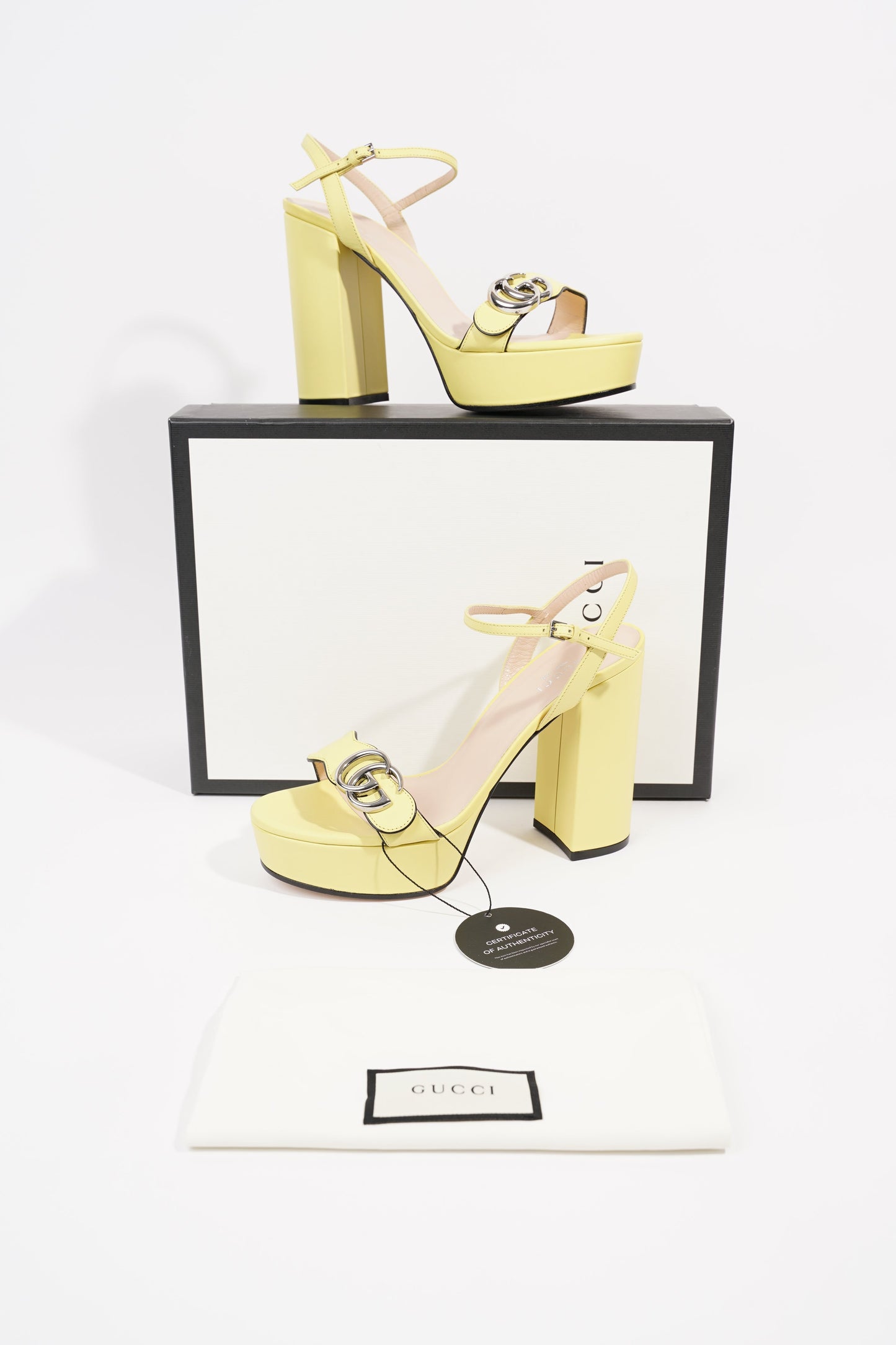 Gucci Womens Marmont Sandal Banana EU 38.5 / UK 5.5