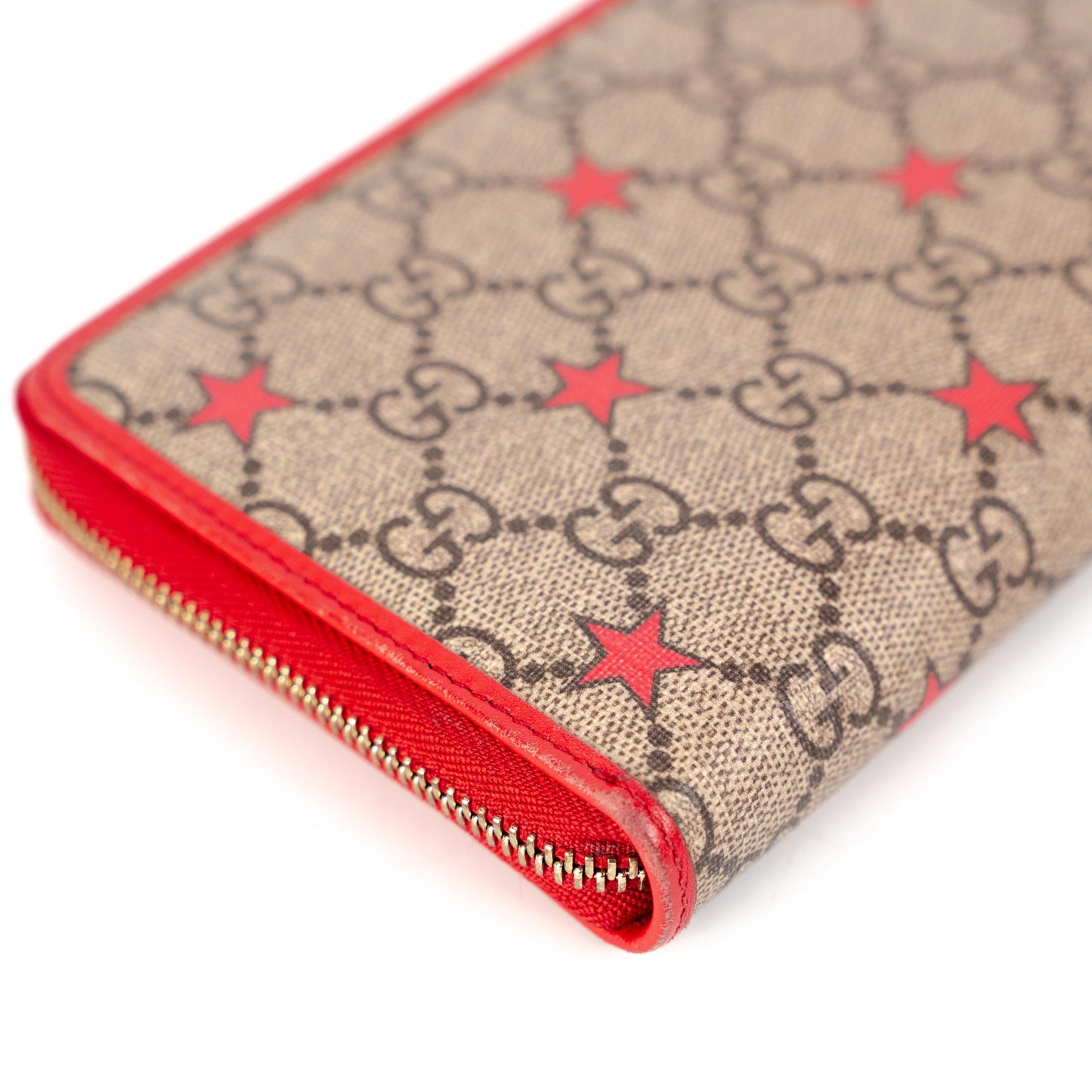Gucci Supreme Star Zip around Wallet with Key Pouch Monogram