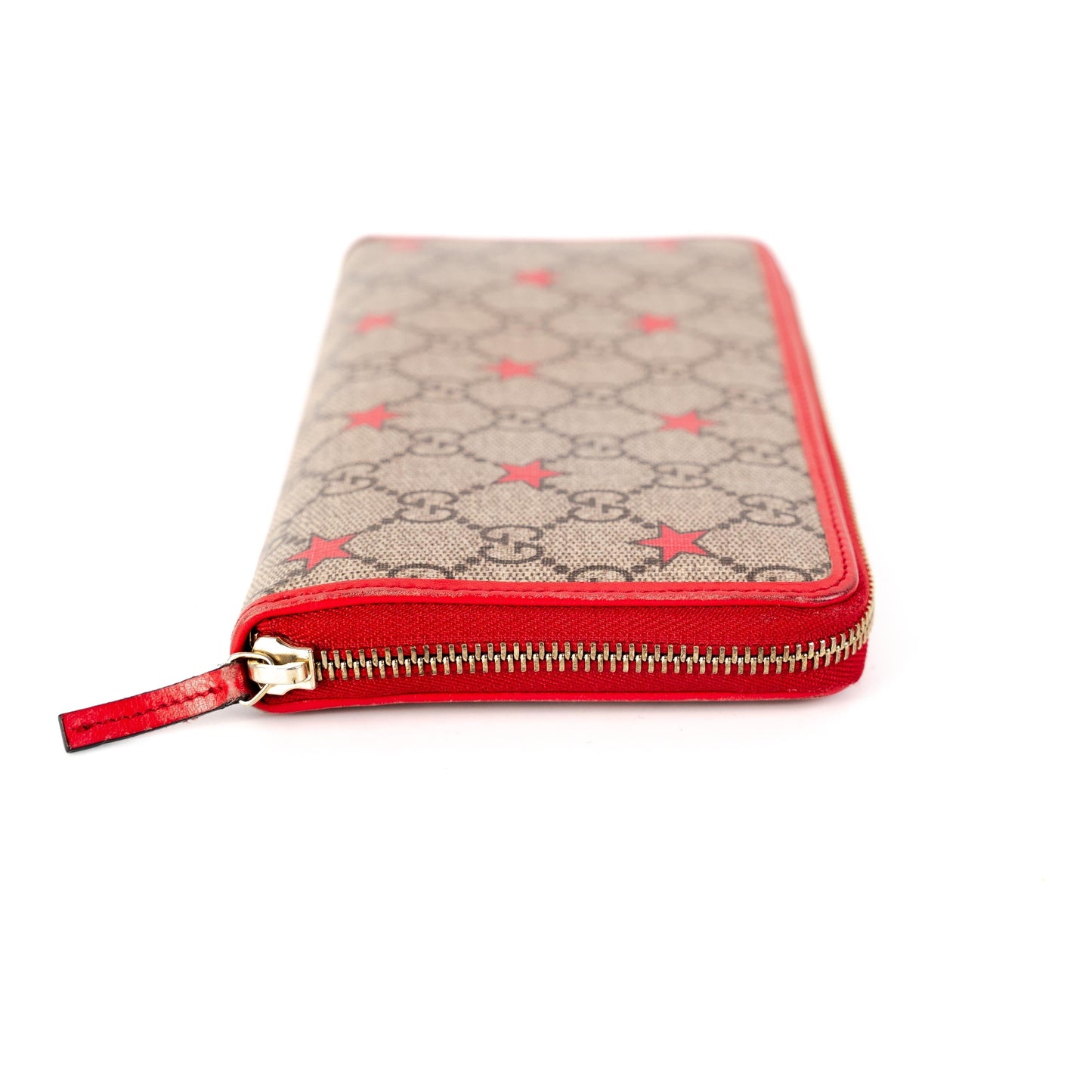 Gucci Supreme Star Zip around Wallet with Key Pouch Monogram