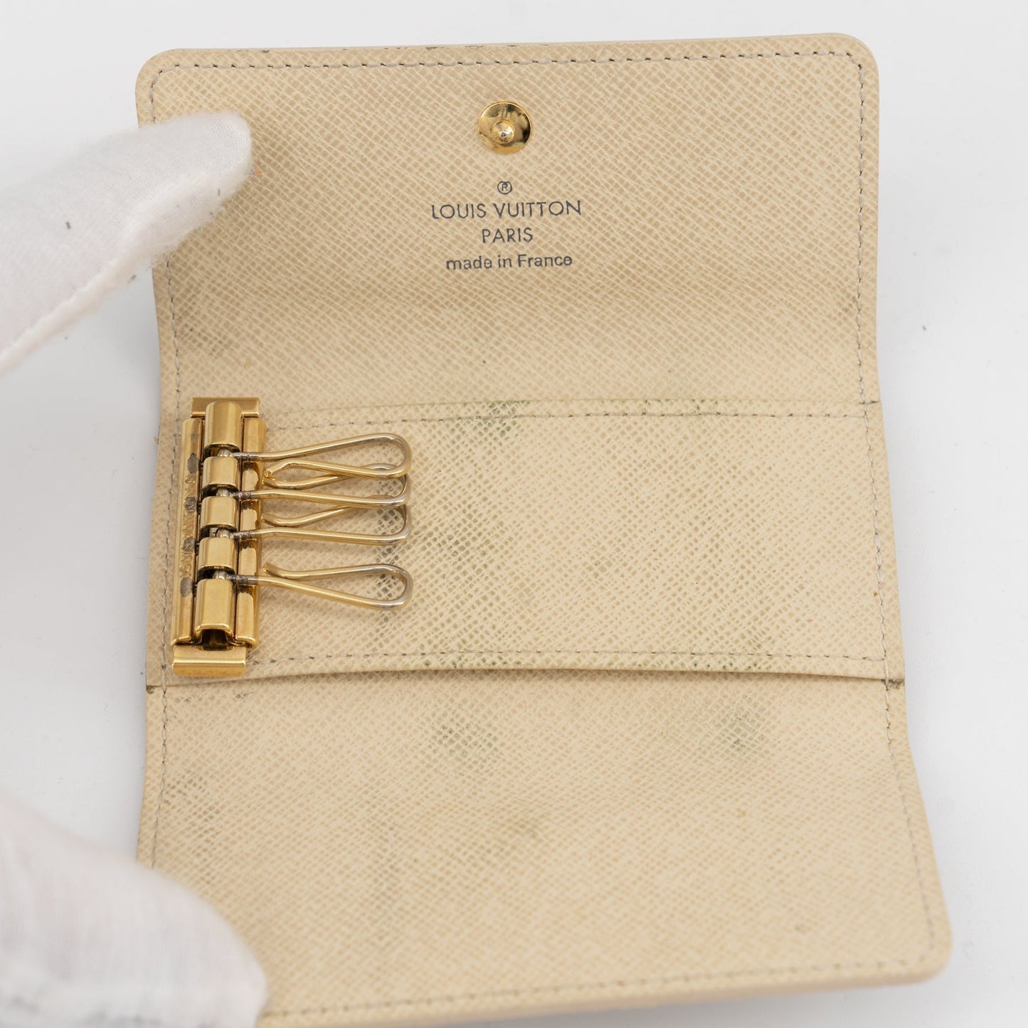 Louis Vuitton Damier Azur key holder