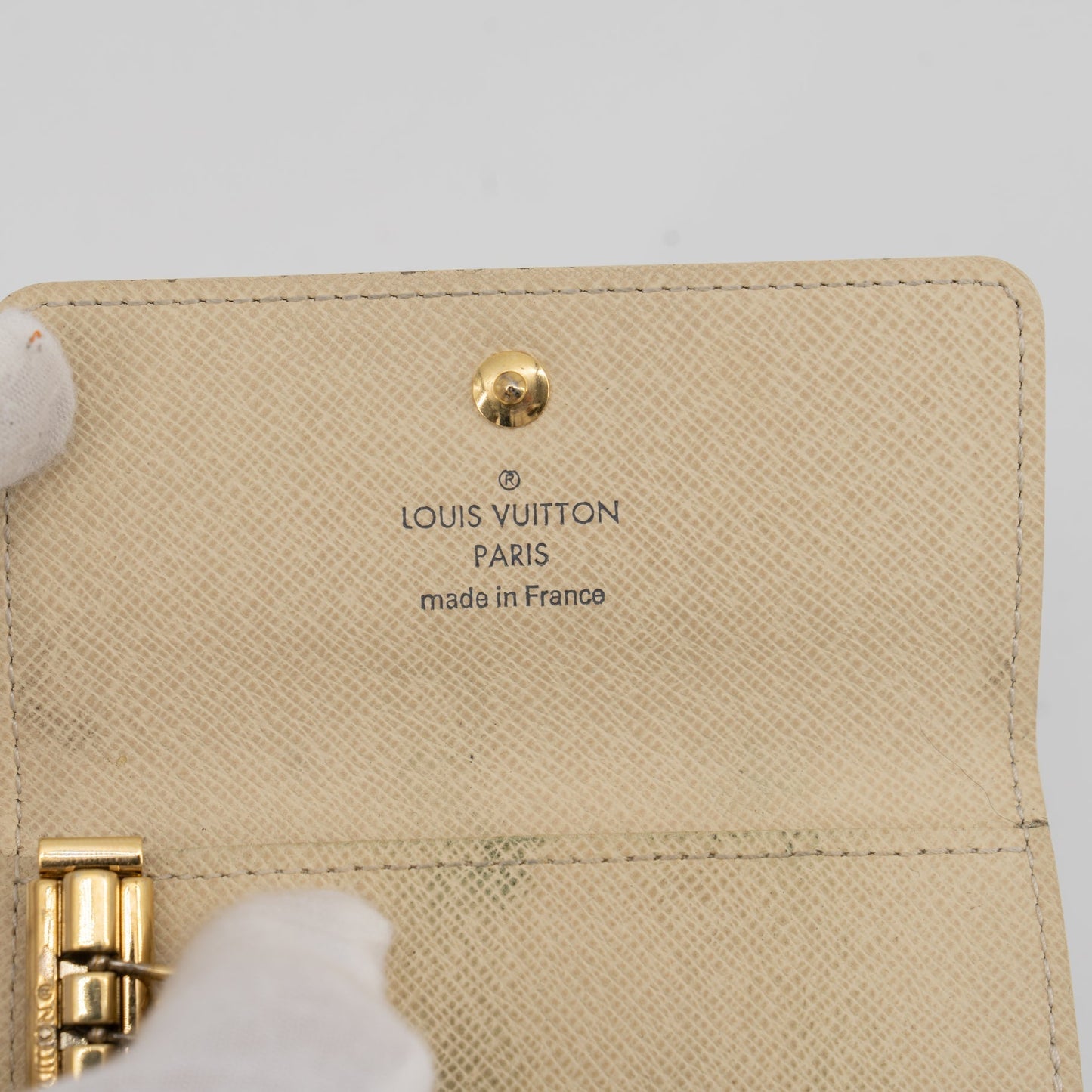 Louis Vuitton Damier Azur key holder