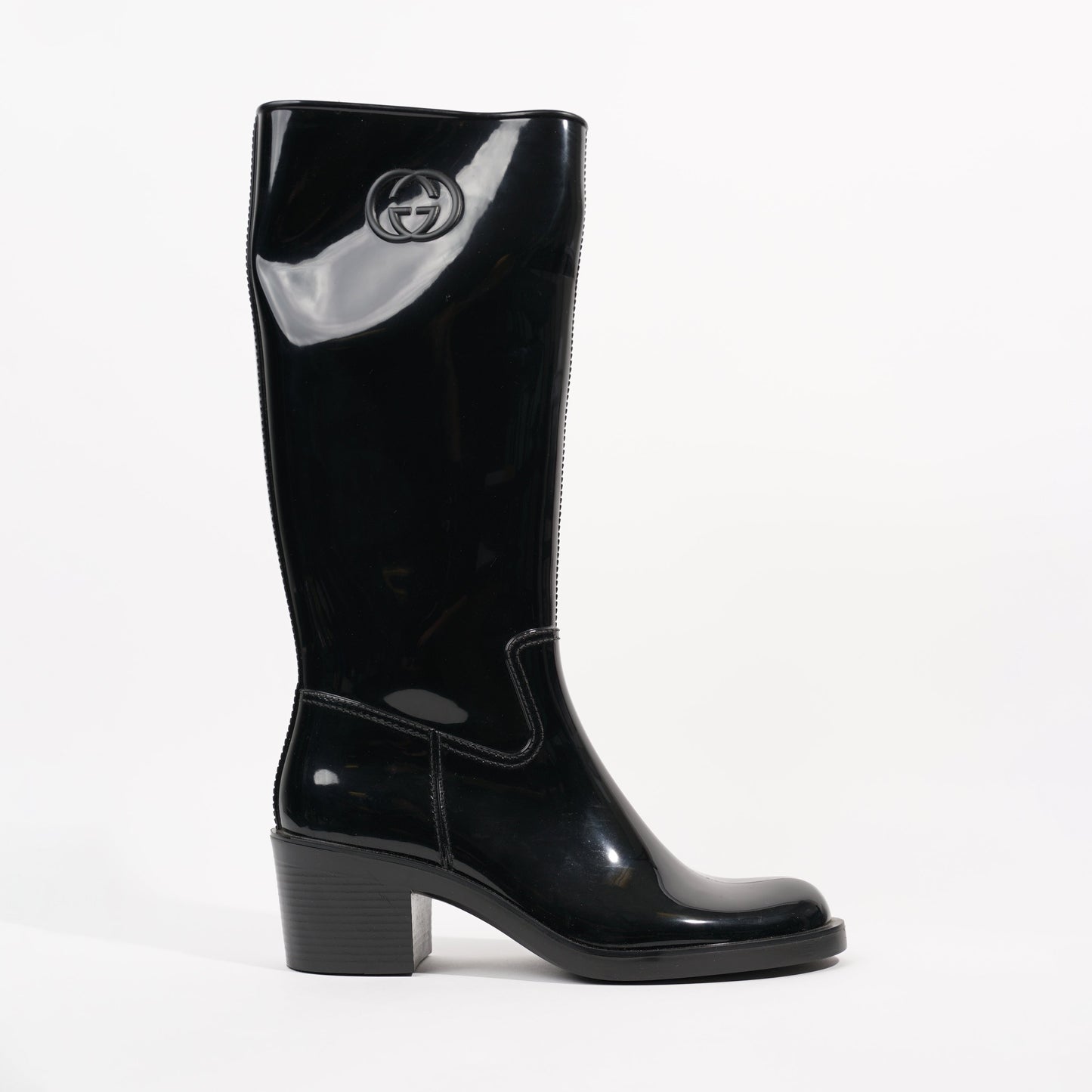 Gucci Womens GG Rainboot Black EU 40 / UK 7
