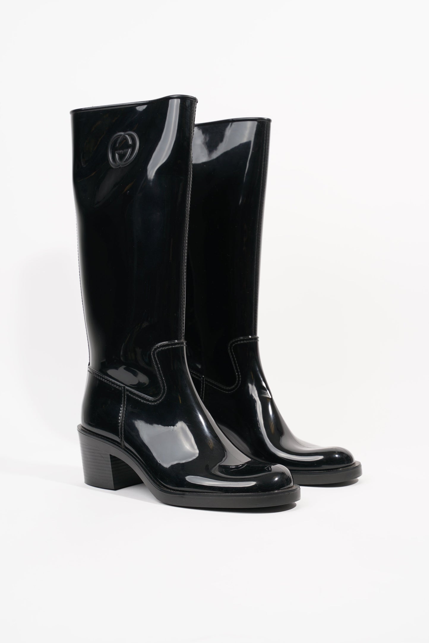 Gucci Womens GG Rainboot Black EU 40 / UK 7