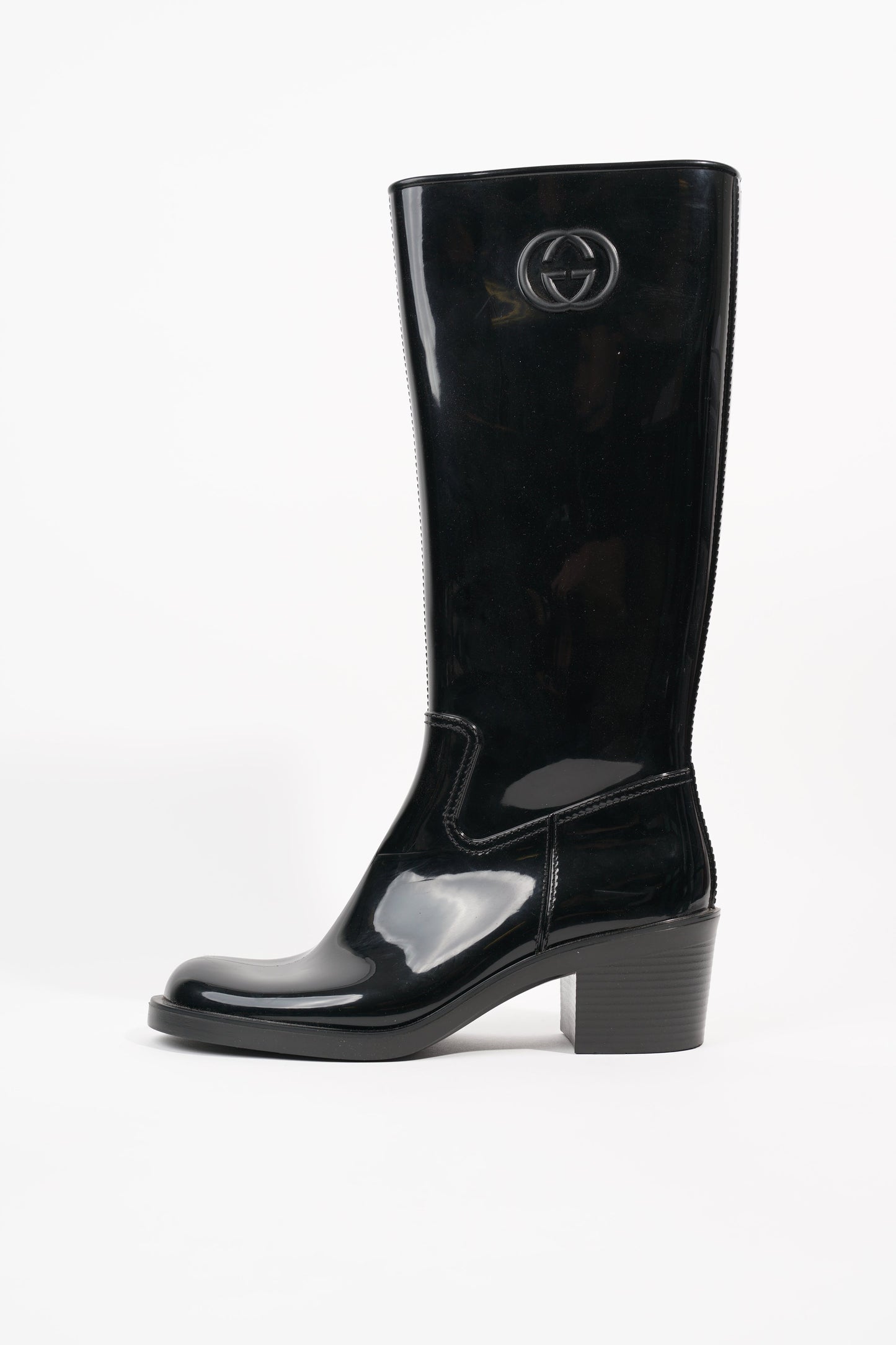 Gucci Womens GG Rainboot Black EU 40 / UK 7