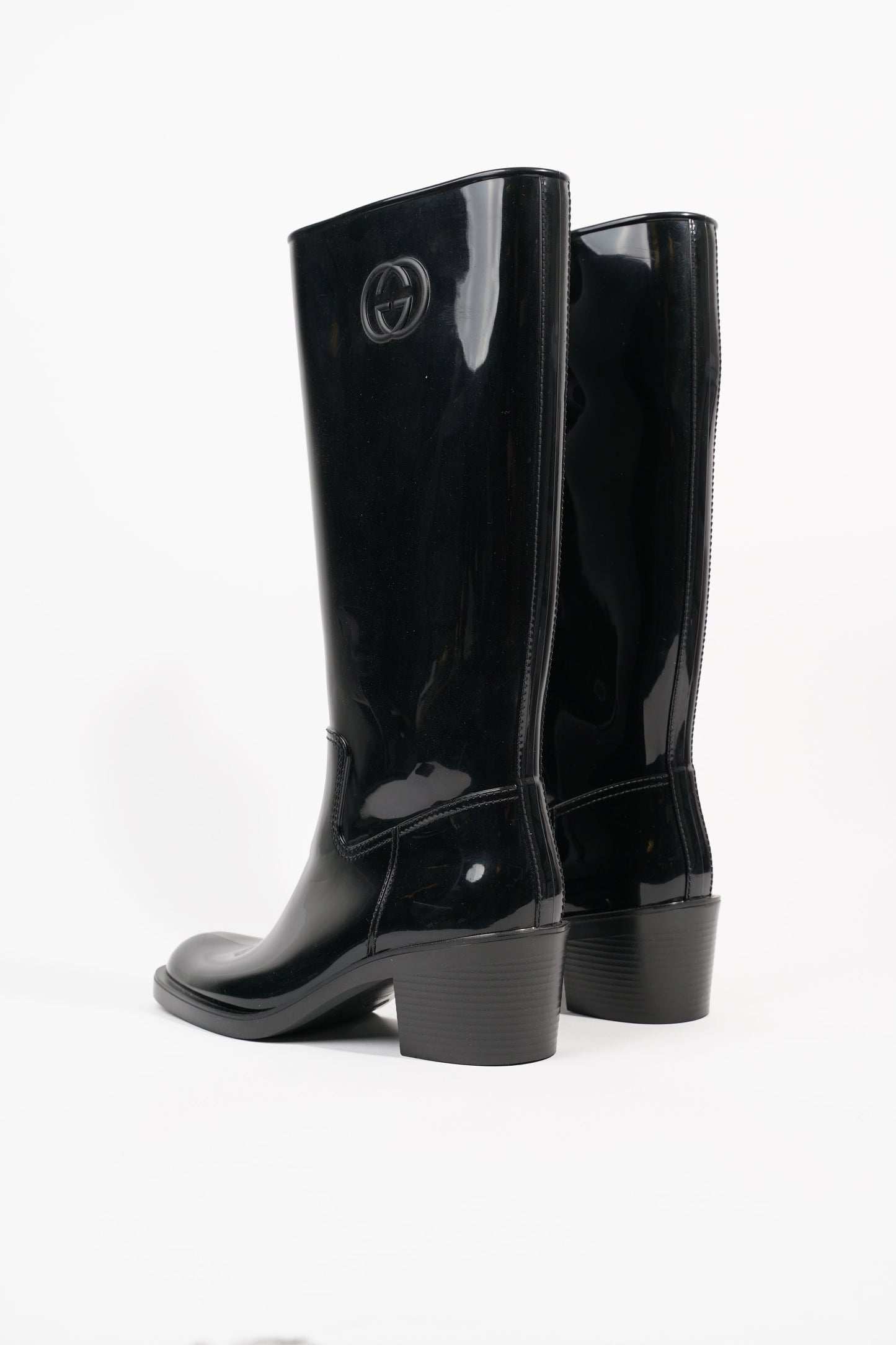 Gucci Womens GG Rainboot Black EU 40 / UK 7