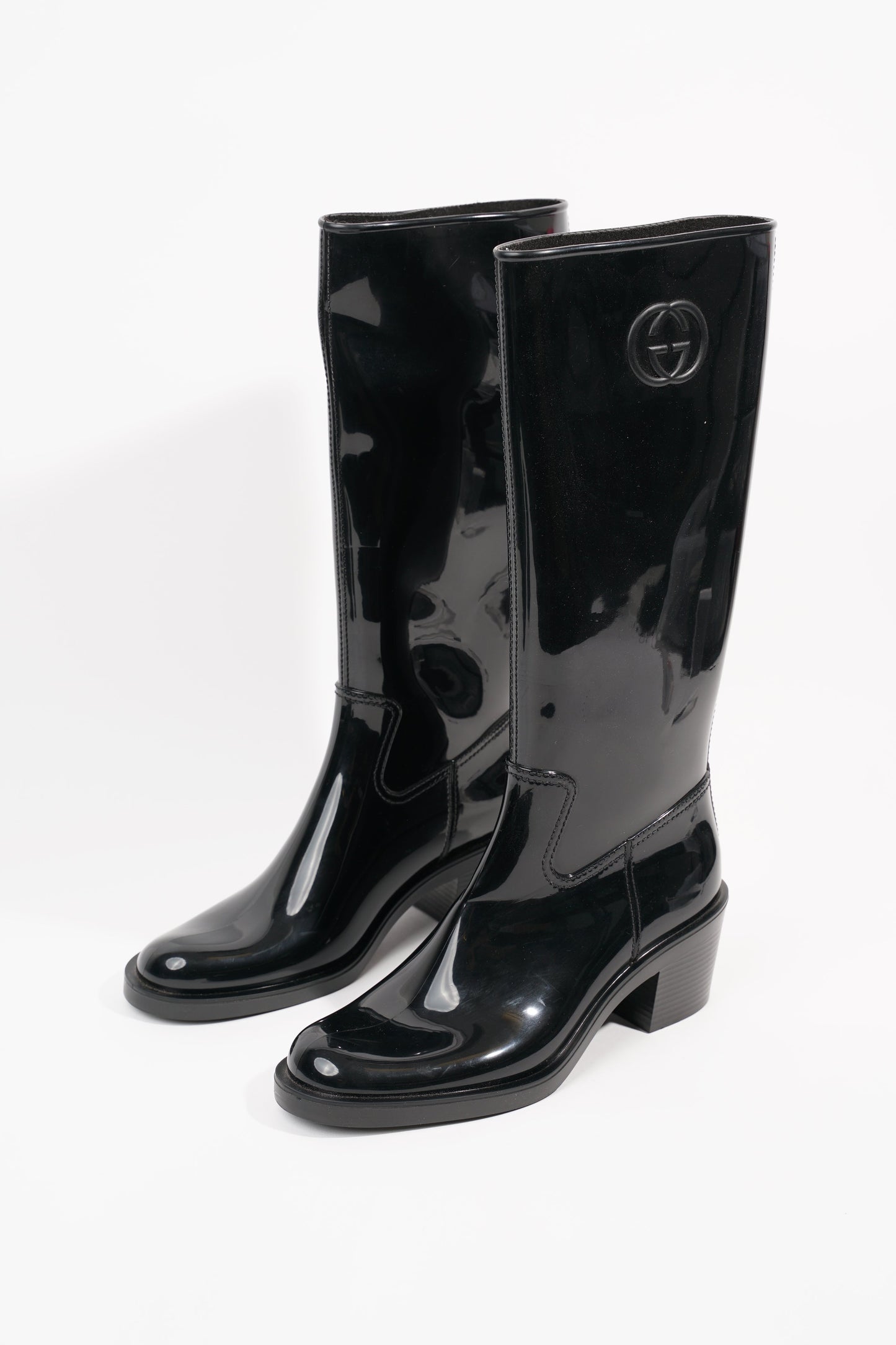 Gucci Womens GG Rainboot Black EU 40 / UK 7