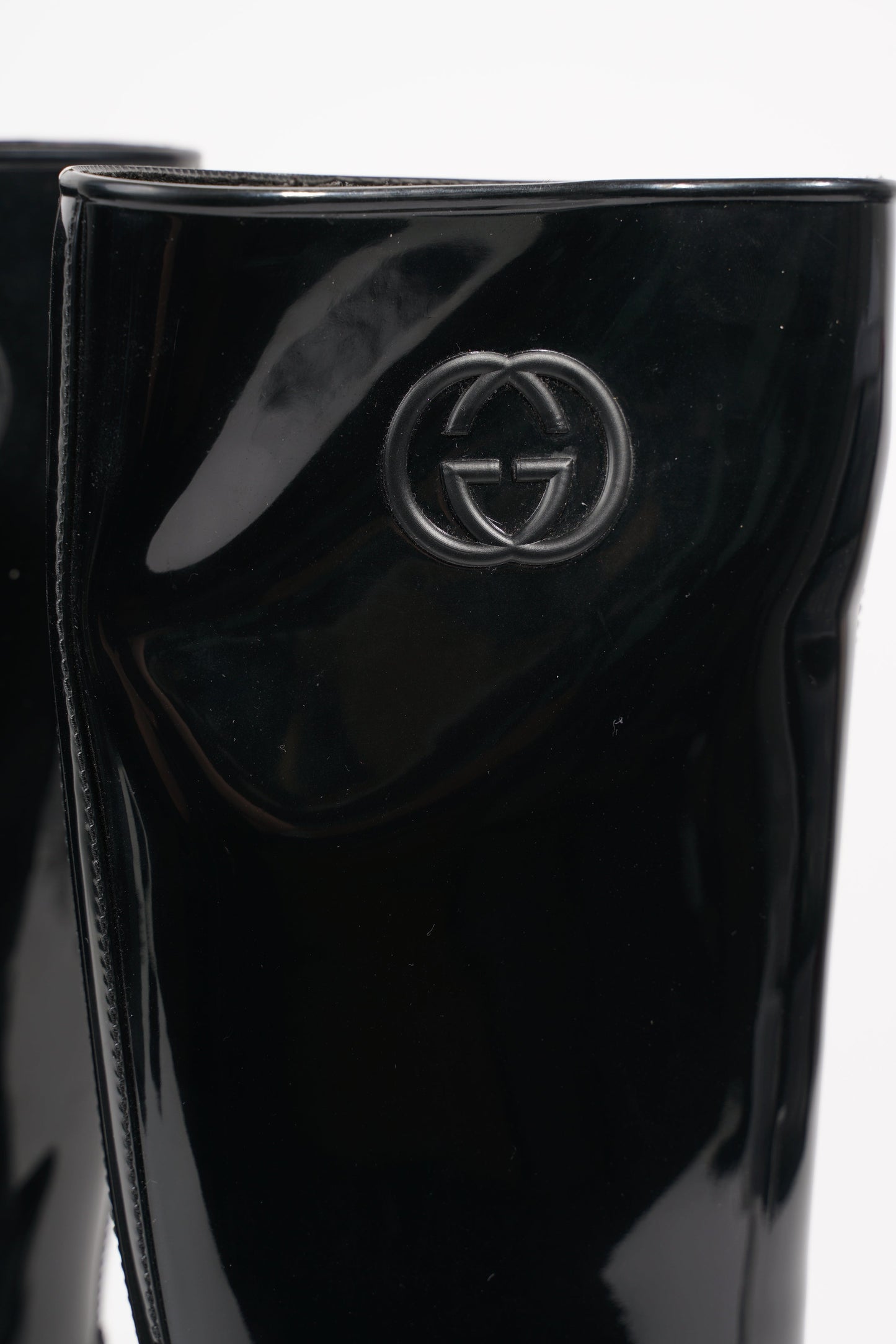 Gucci Womens GG Rainboot Black EU 40 / UK 7