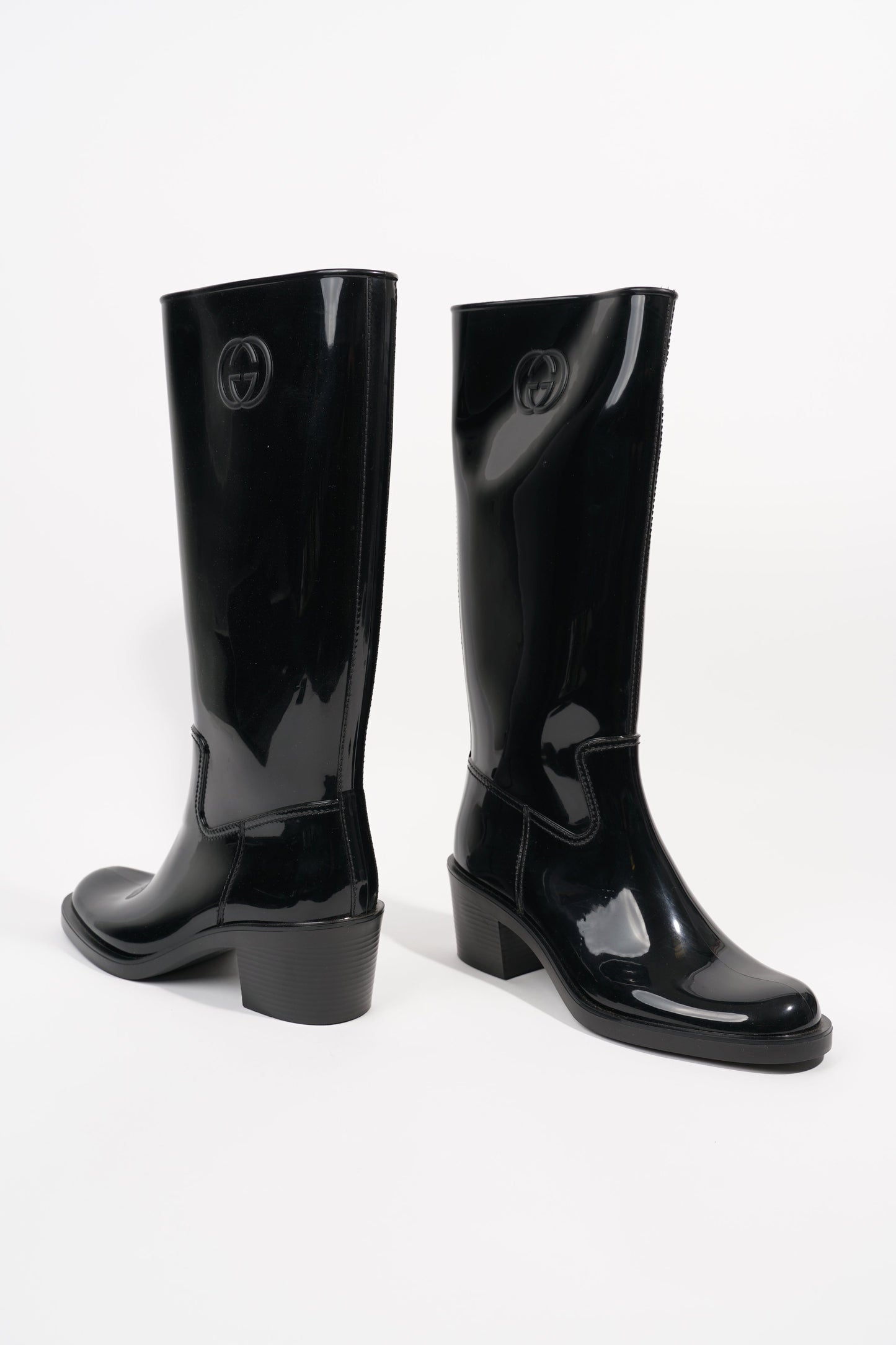 Gucci Womens GG Rainboot Black EU 40 / UK 7