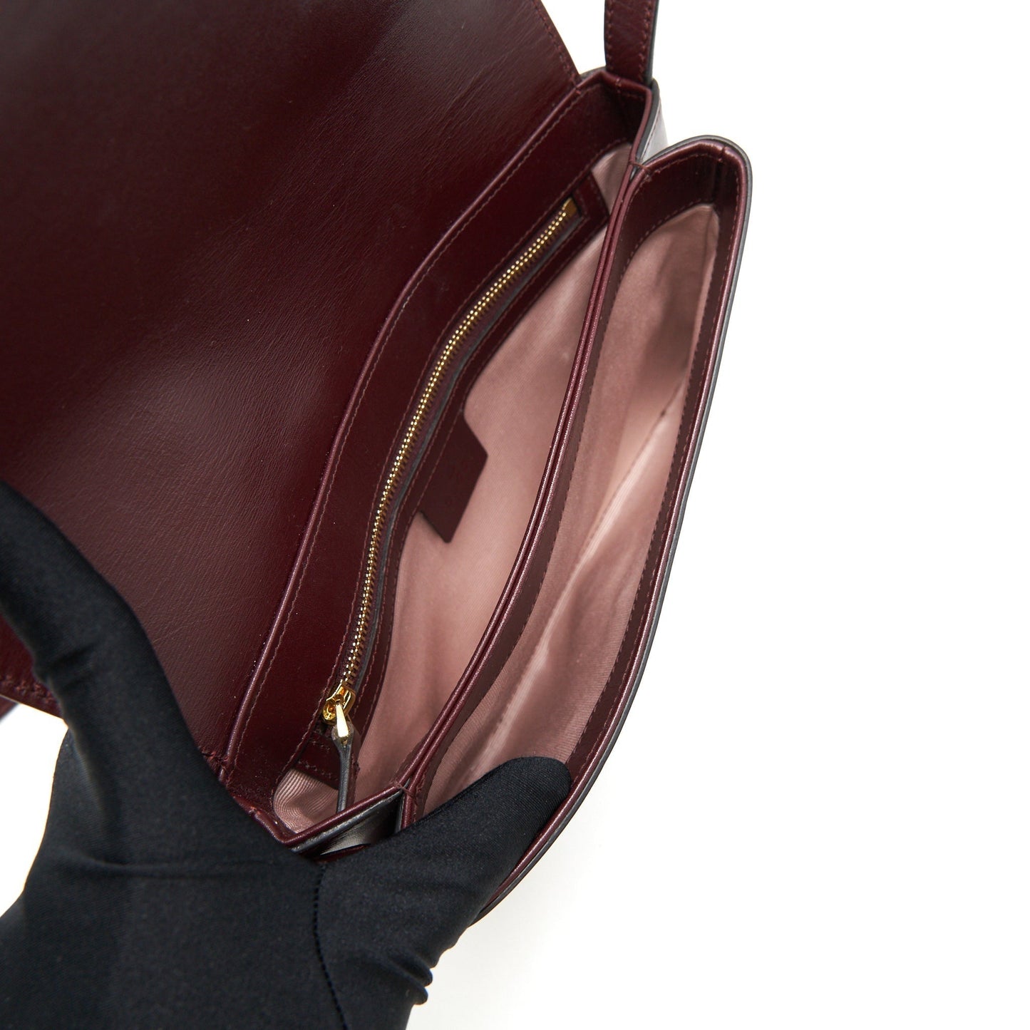 Gucci Arli Small Shoulder Bag Burgundy with GHW