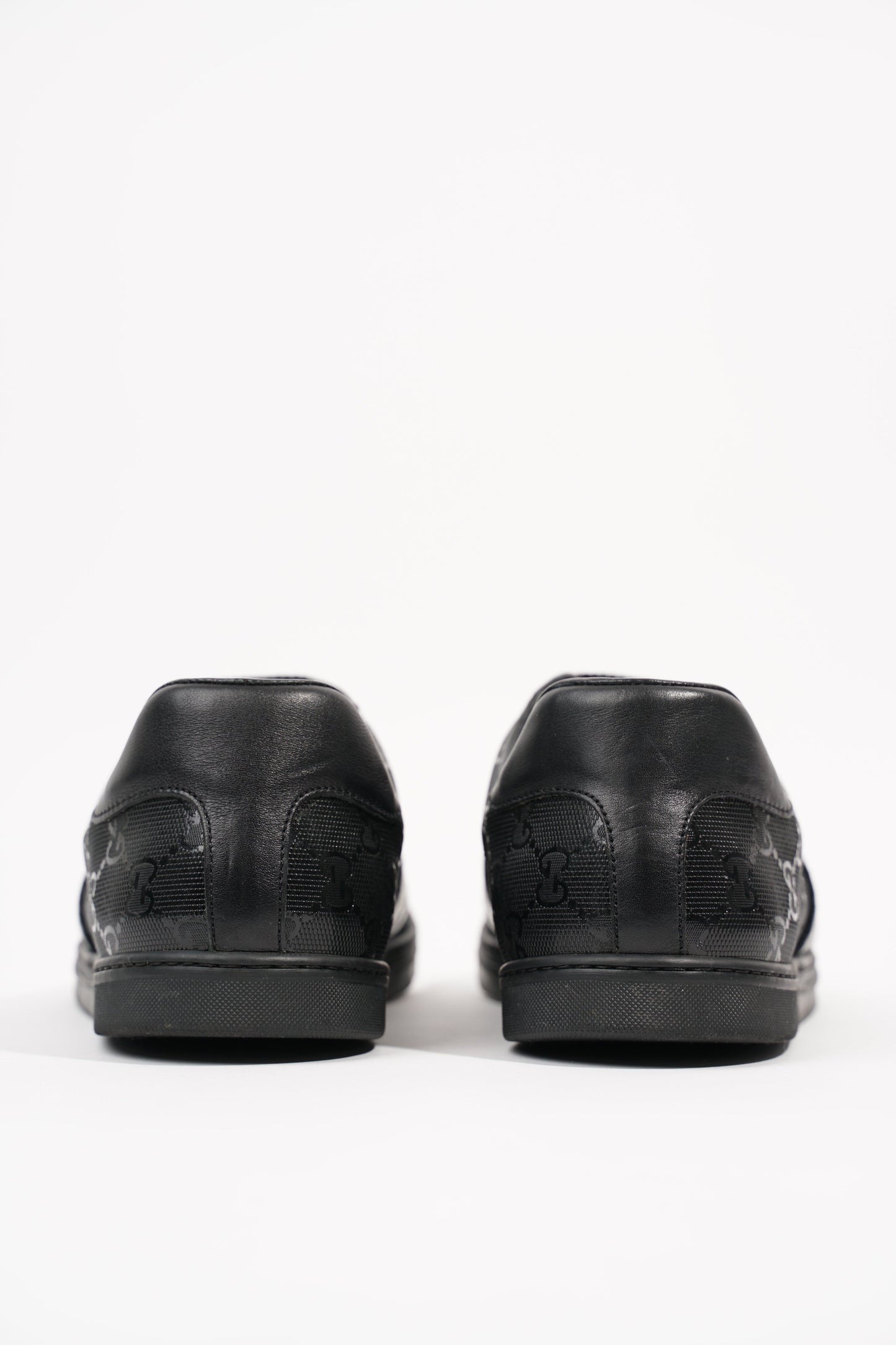 Gucci Mens Guccissima Low Top Sneaker Black EU 40.5 / UK 6.5