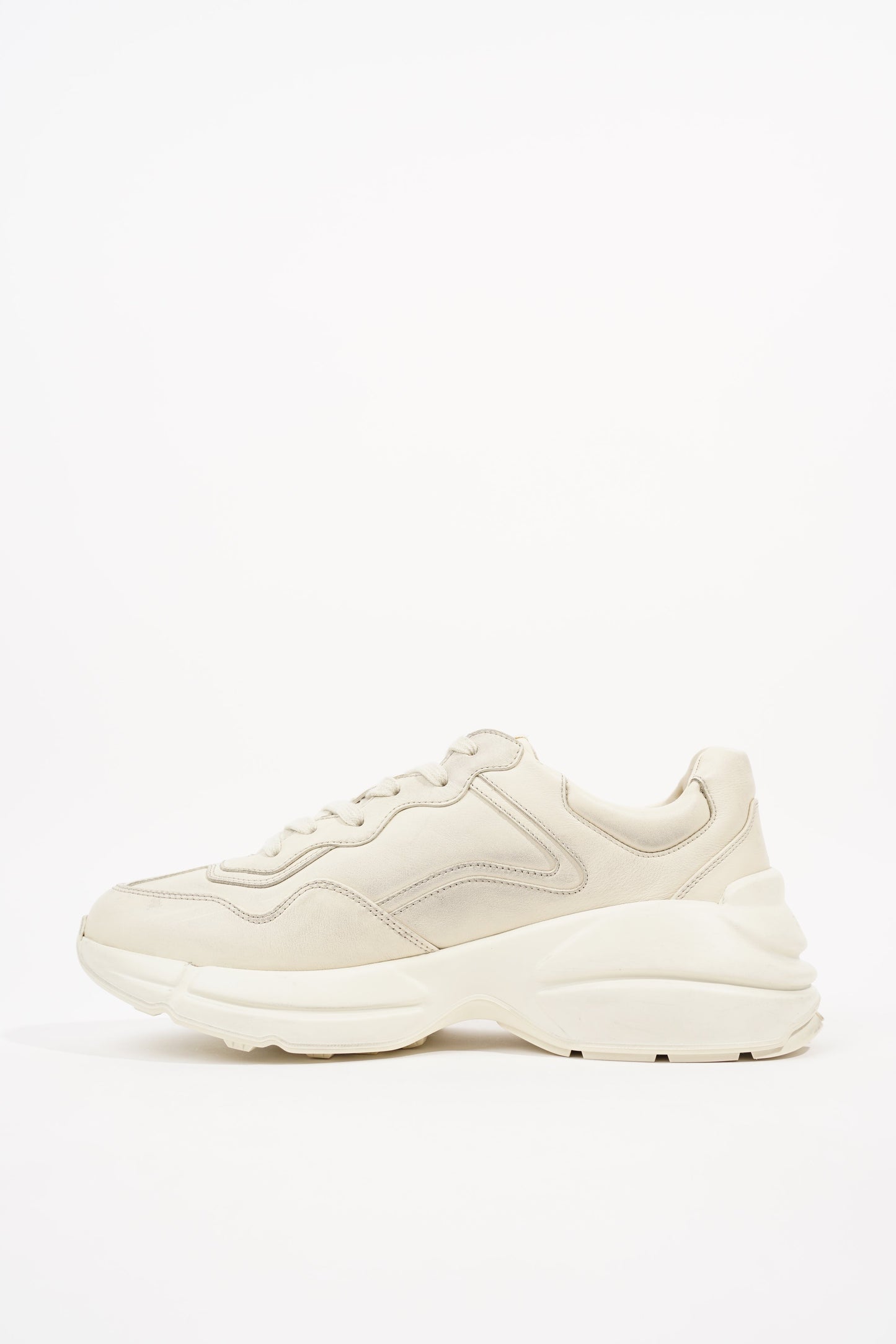 Gucci Mens Rhyton Sneaker Ivory EU 41 / UK 7