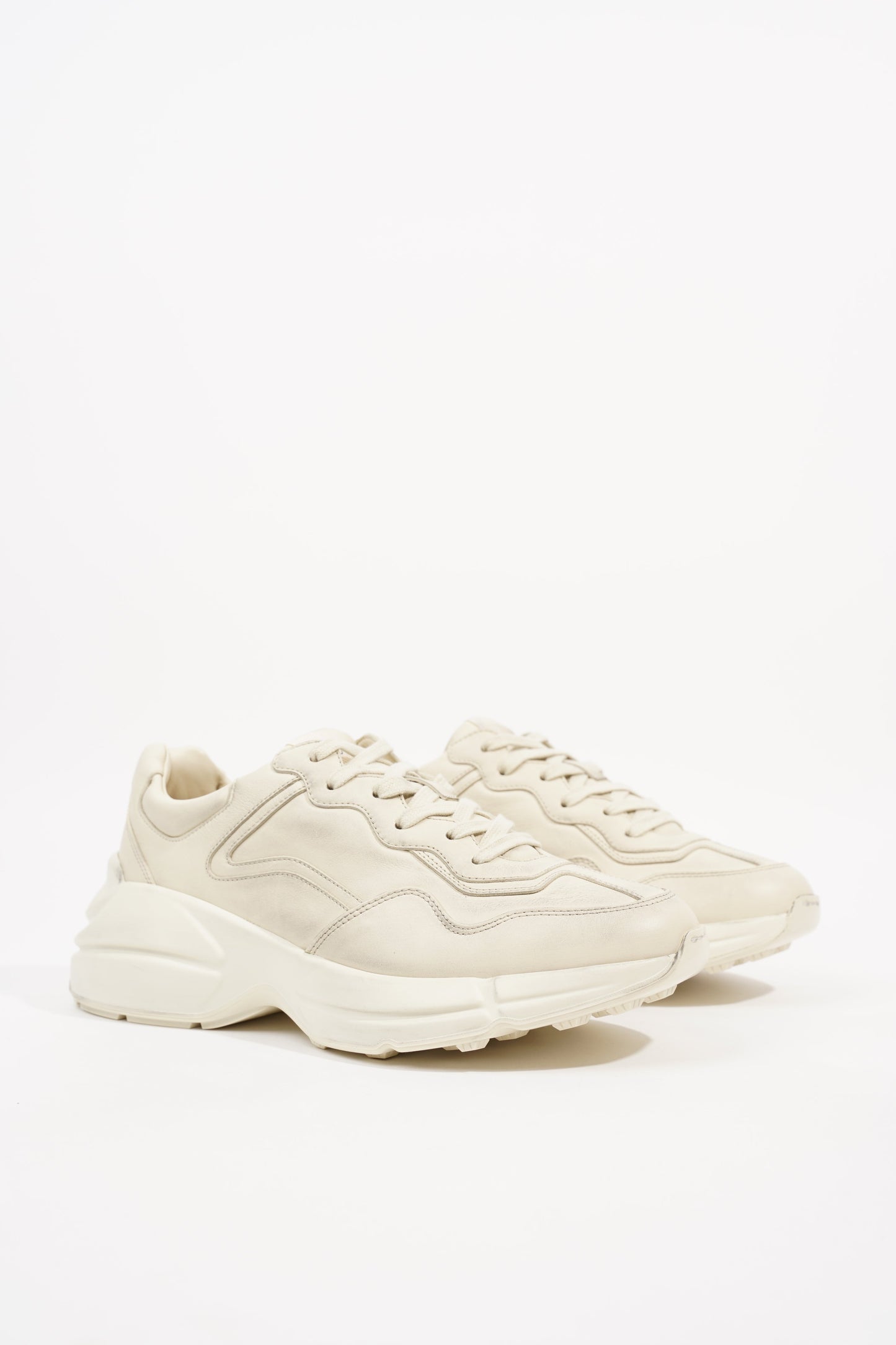 Gucci Mens Rhyton Sneaker Ivory EU 41 / UK 7