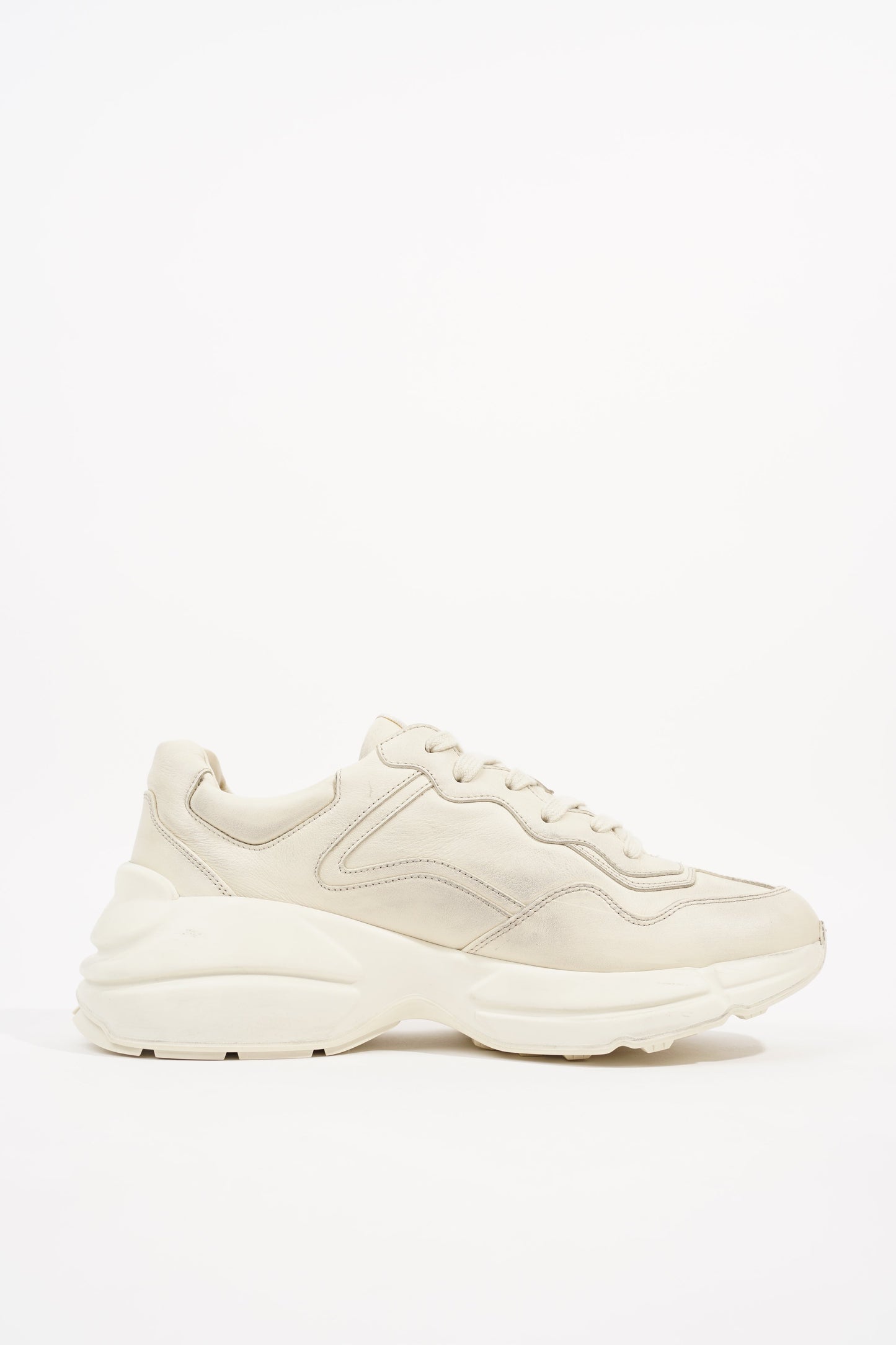 Gucci Mens Rhyton Sneaker Ivory EU 41 / UK 7