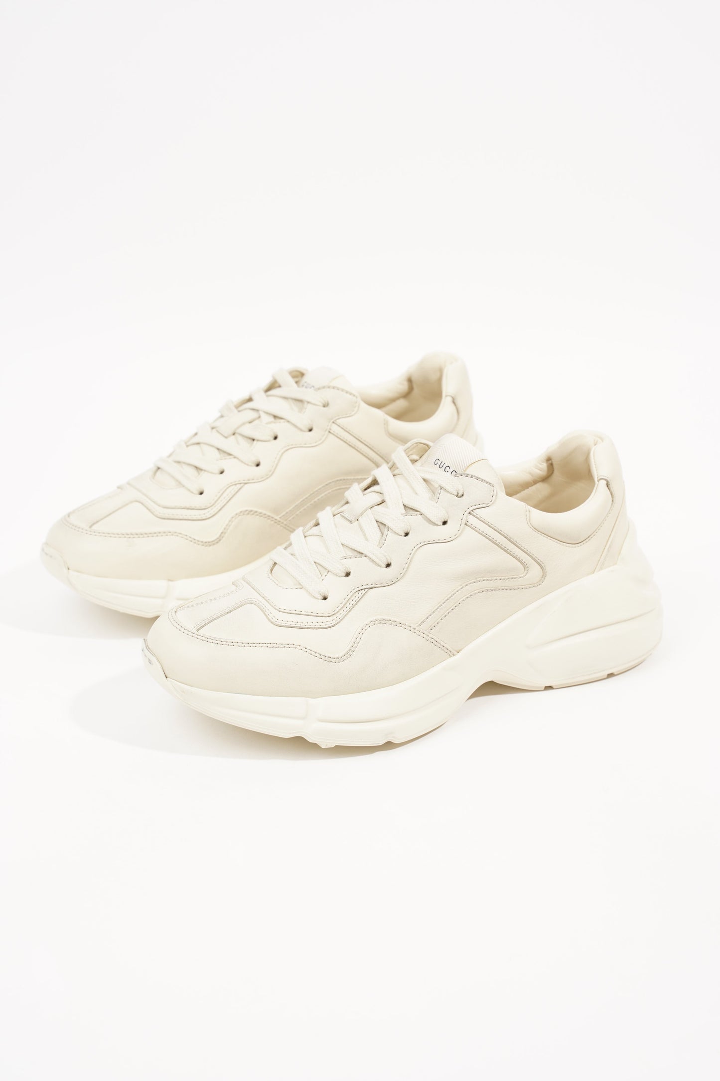 Gucci Mens Rhyton Sneaker Ivory EU 41 / UK 7