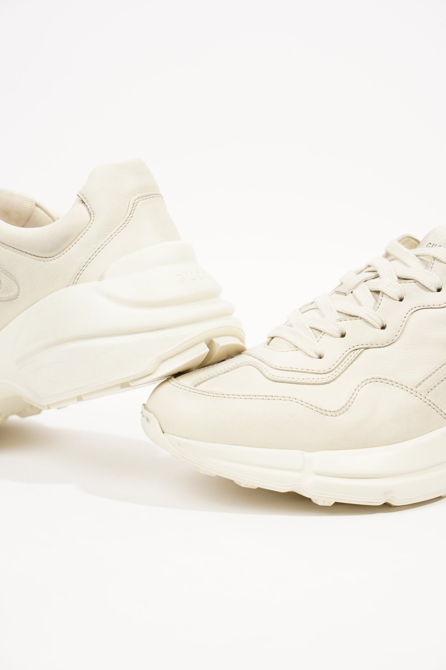 Gucci Mens Rhyton Sneaker Ivory EU 41 / UK 7