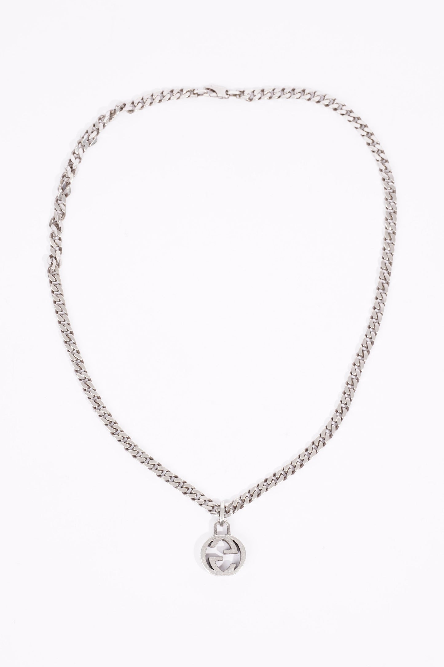 Gucci Mens Interlocking G Chain Silver