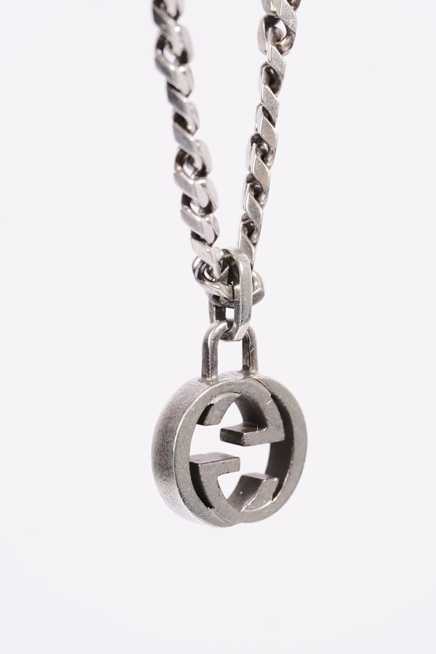 Gucci Mens Interlocking G Chain Silver