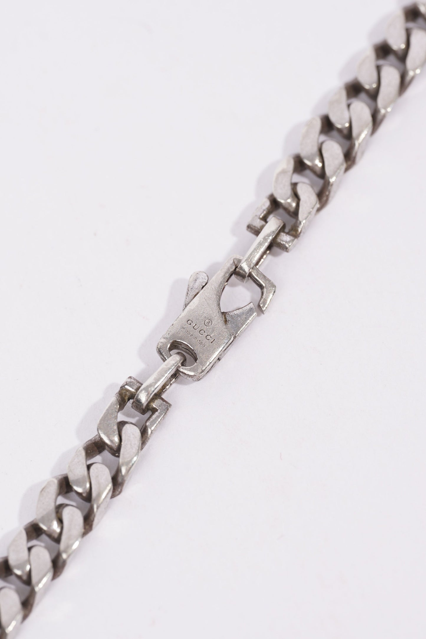Gucci Mens Interlocking G Chain Silver
