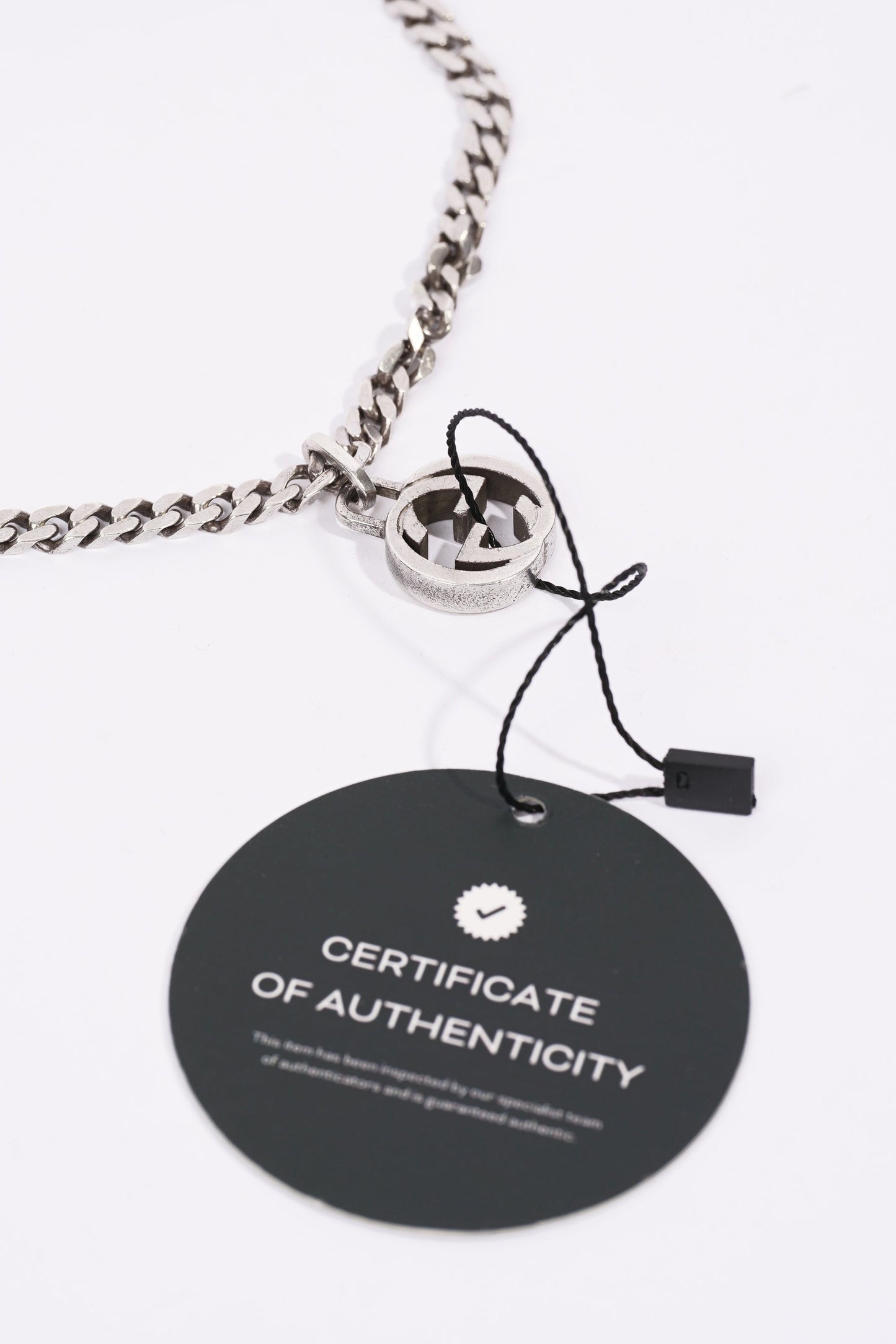 Gucci Mens Interlocking G Chain Silver