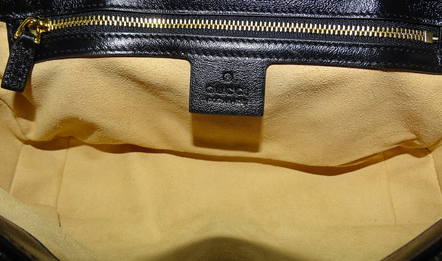 Gucci GG Small Marmont Canvas & Leather