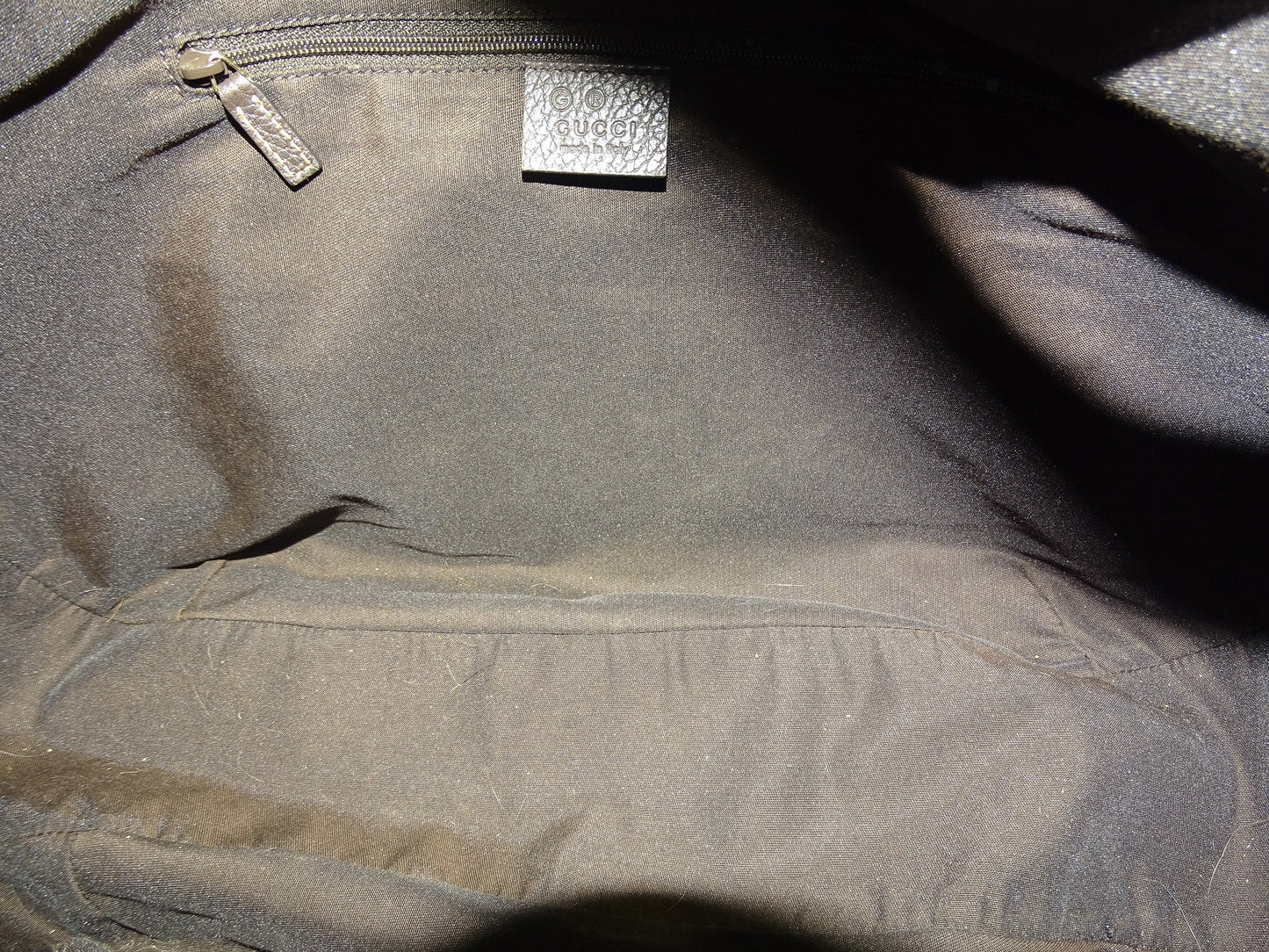 Gucci GG Canvas Hobo Large With Brown Leather Trims