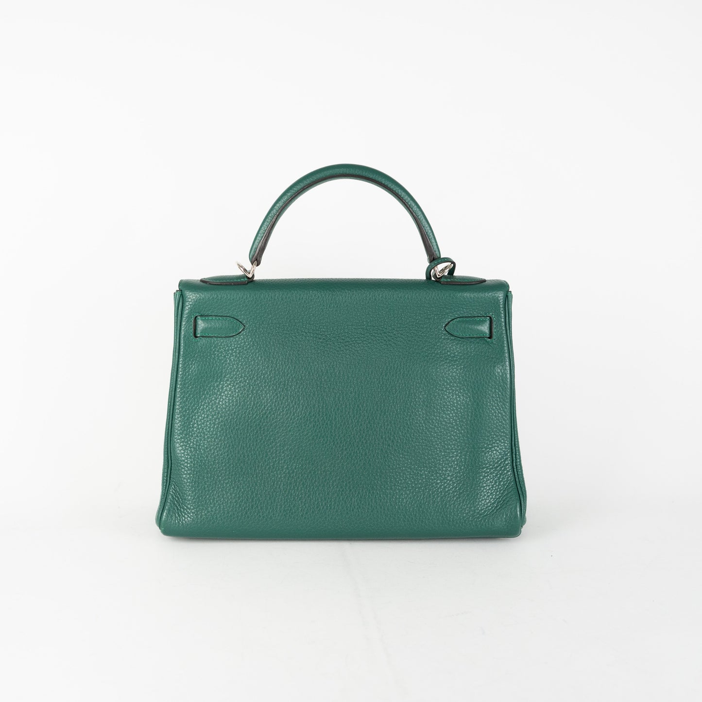 Hermes Kelly 32 Green Malachite Togo - Q Stamp