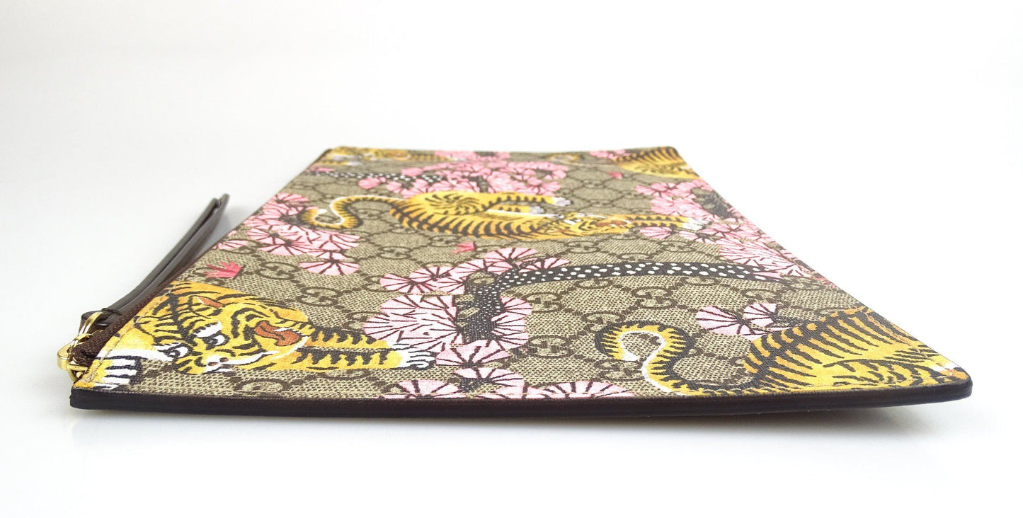 Gucci GG Supreme Bengal Zip Pouch Ltd Edition