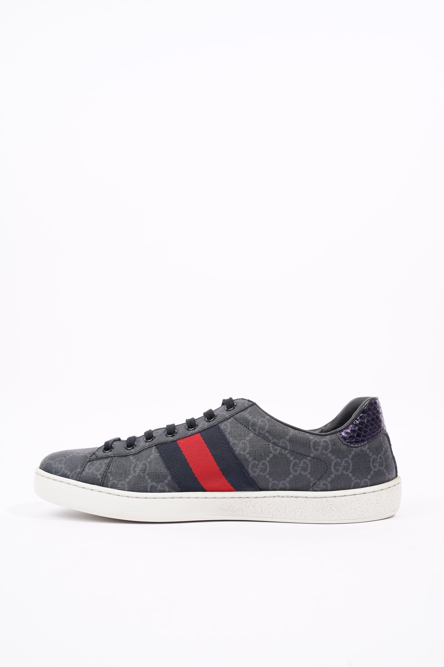 Gucci Mens Ace Black Supreme / Red / Navy EU 42.5 / UK 8.5