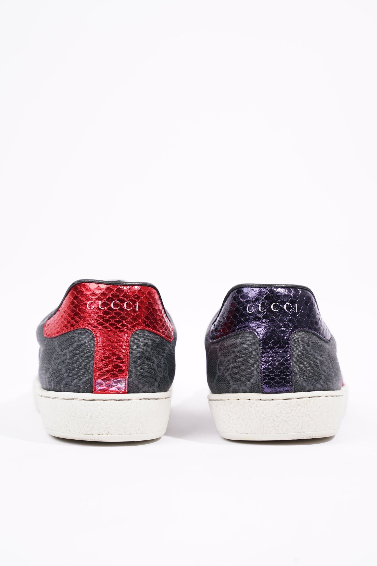 Gucci Mens Ace Black Supreme / Red / Navy EU 42.5 / UK 8.5