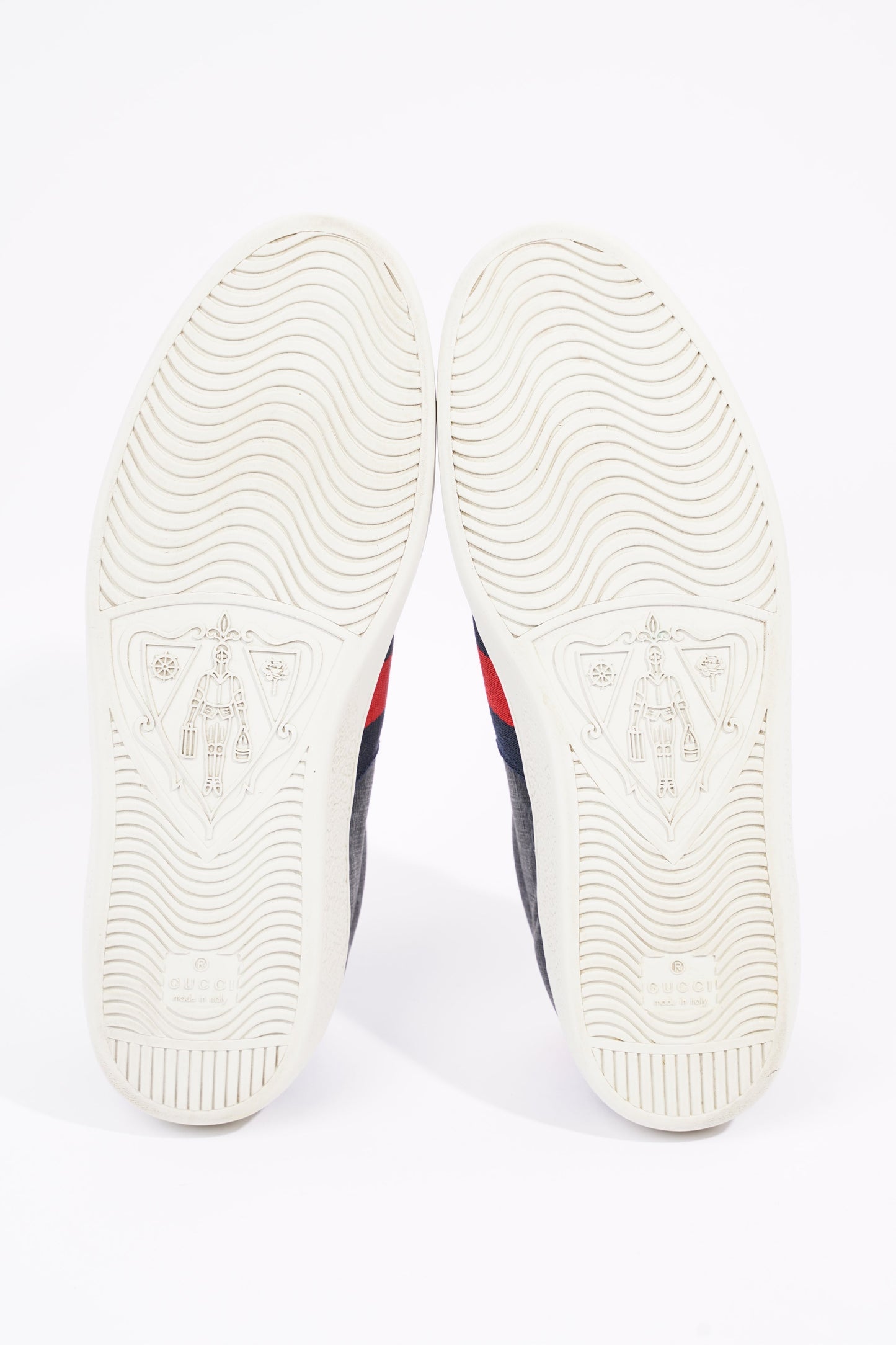 Gucci Mens Ace Black Supreme / Red / Navy EU 42.5 / UK 8.5