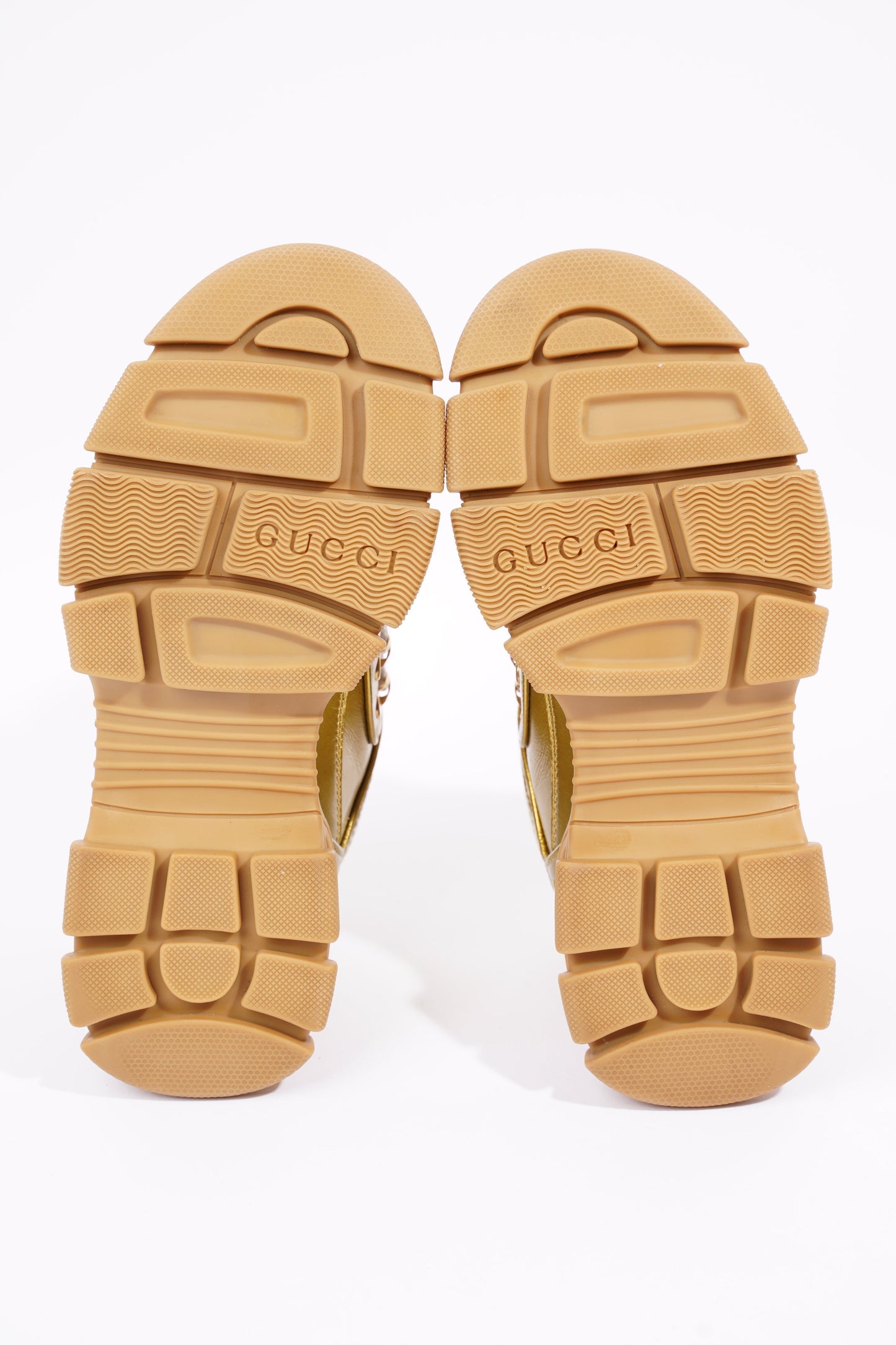 Gucci Womens Flashtrek Gold / White EU 37.5 / UK 4.5