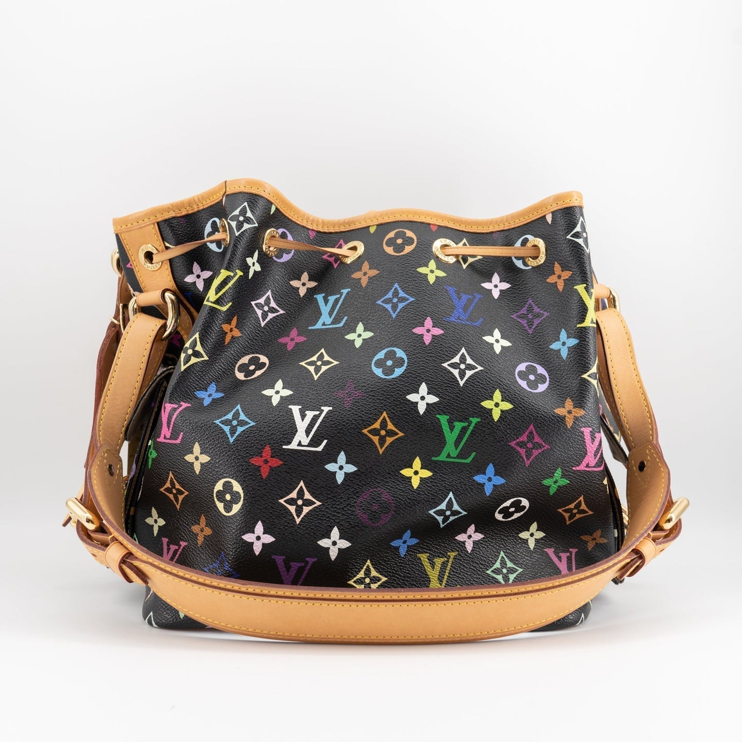 Louis Vuitton Black Monogram Multicolor Petit Noe Bag