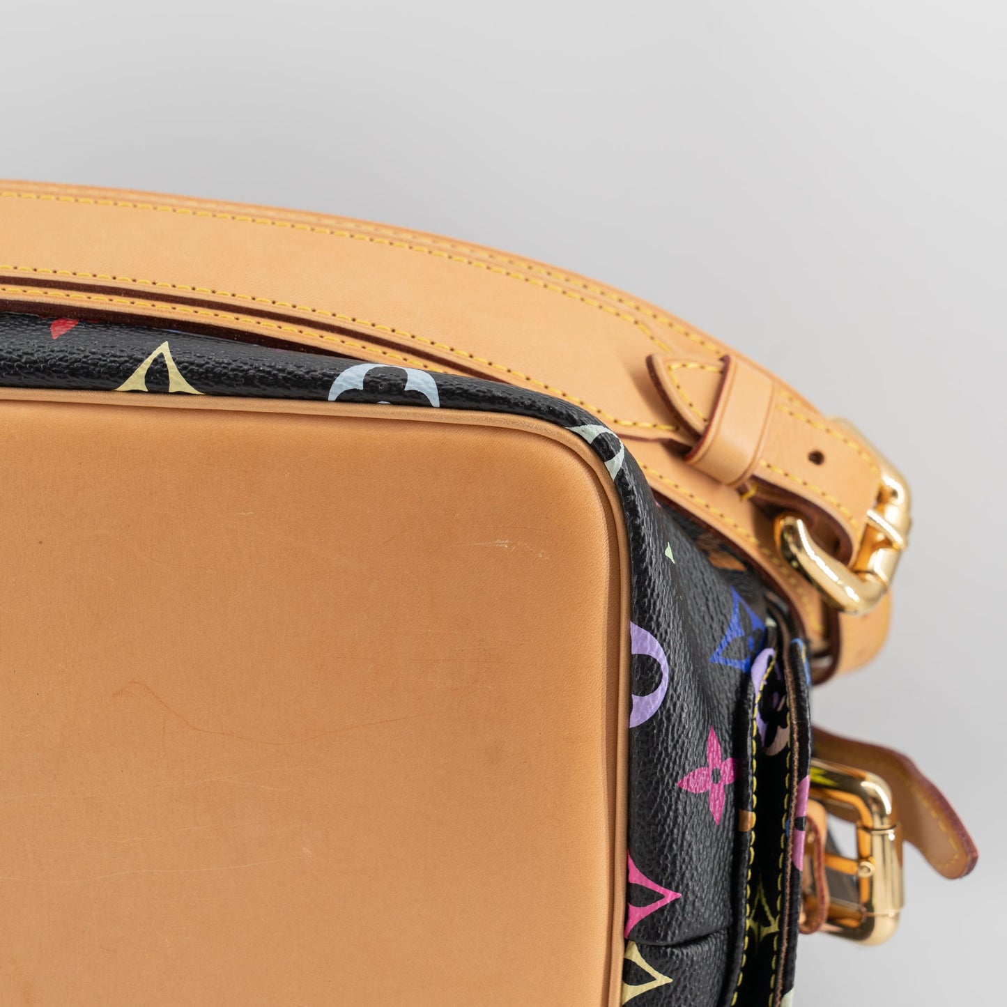 Louis Vuitton Black Monogram Multicolor Petit Noe Bag