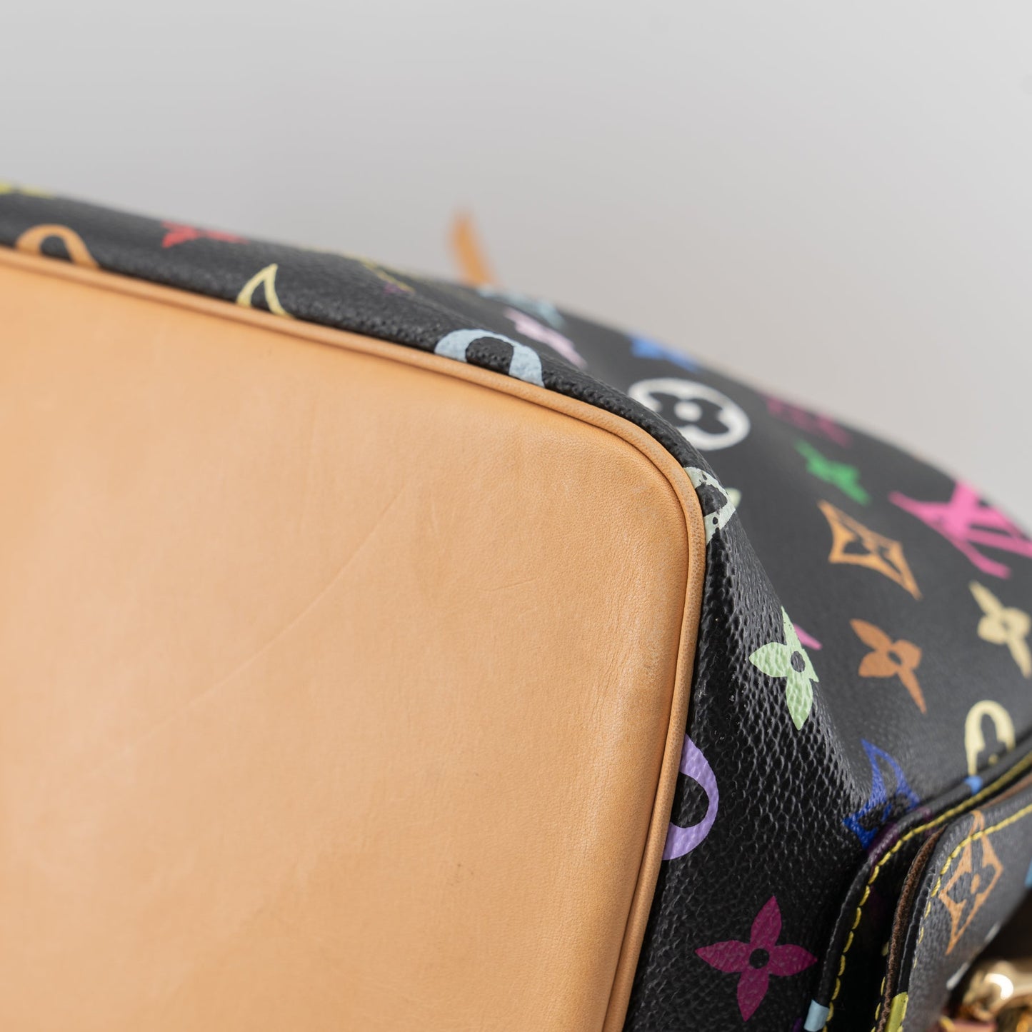 Louis Vuitton Black Monogram Multicolor Petit Noe Bag