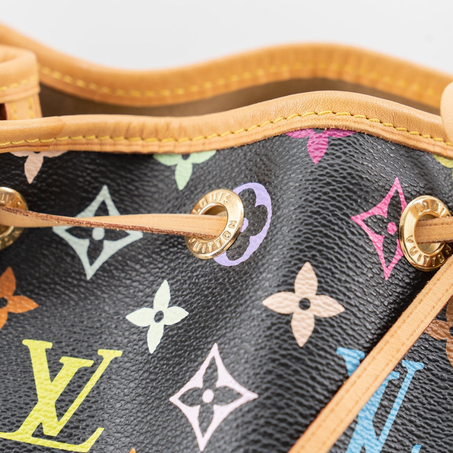 Louis Vuitton Black Monogram Multicolor Petit Noe Bag