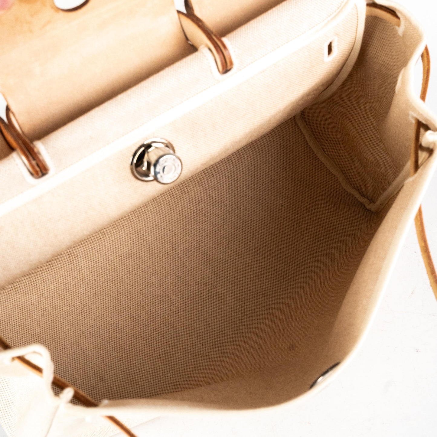 Hermes Herbag Backpack Sac A Dos Gold - [E Square] Stamp