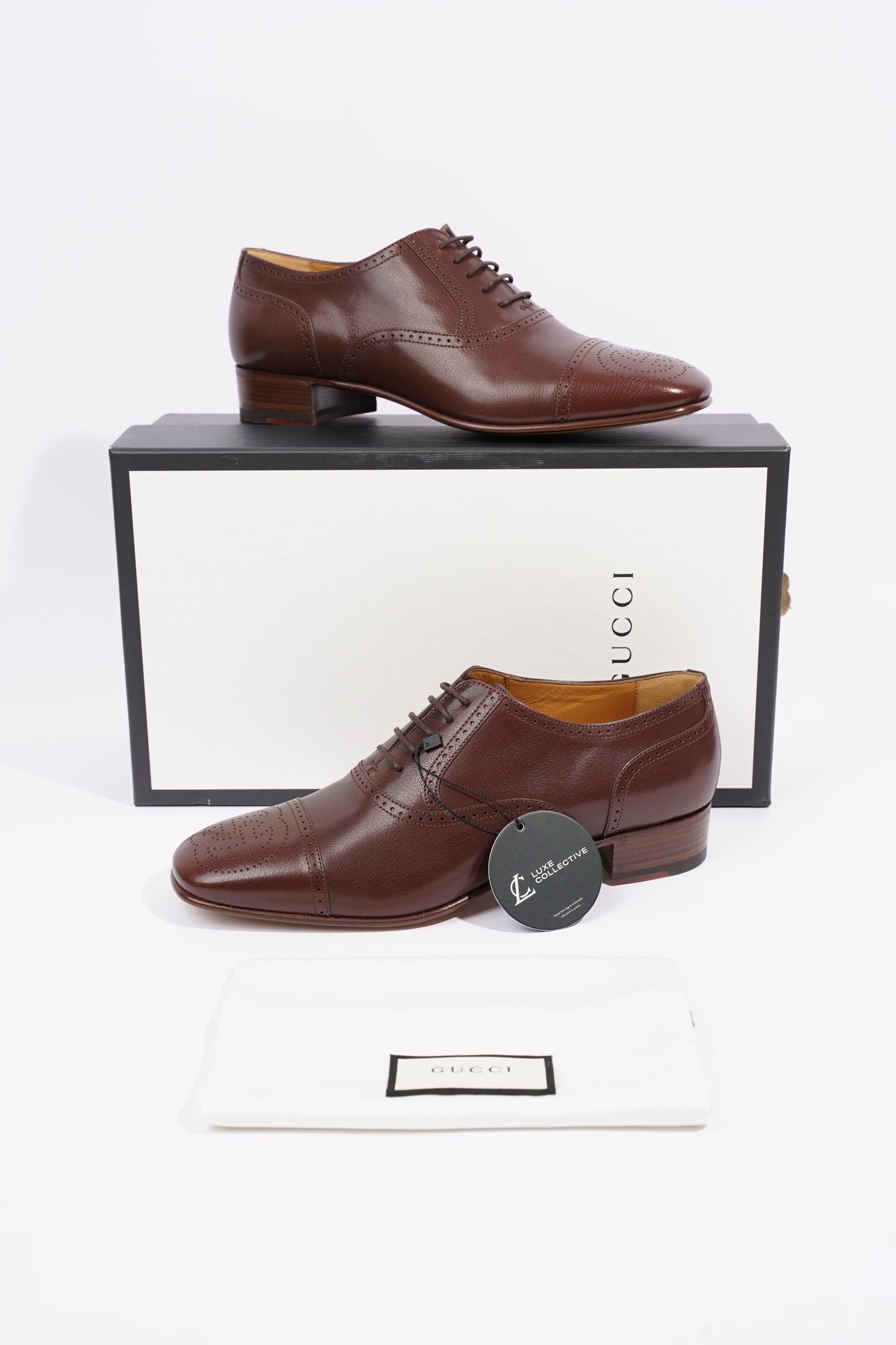 Gucci Mens Dress Brogue Brown EU 43 / UK 9