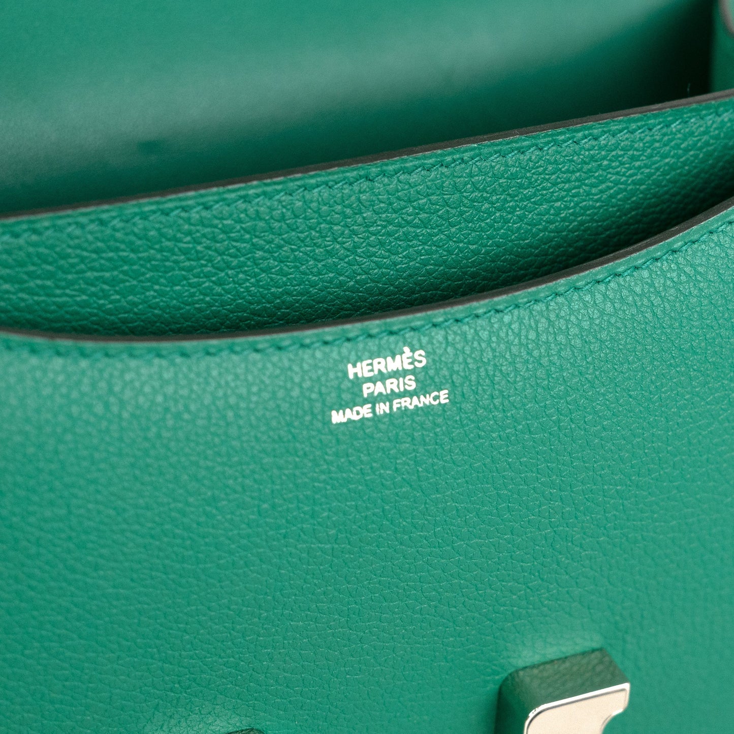 Hermes Constance 18 Evercolor Green - C stamp