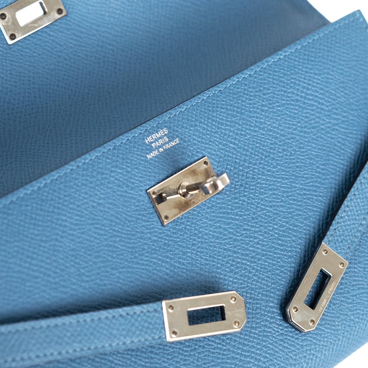 Hermes Kelly Wallet Blue