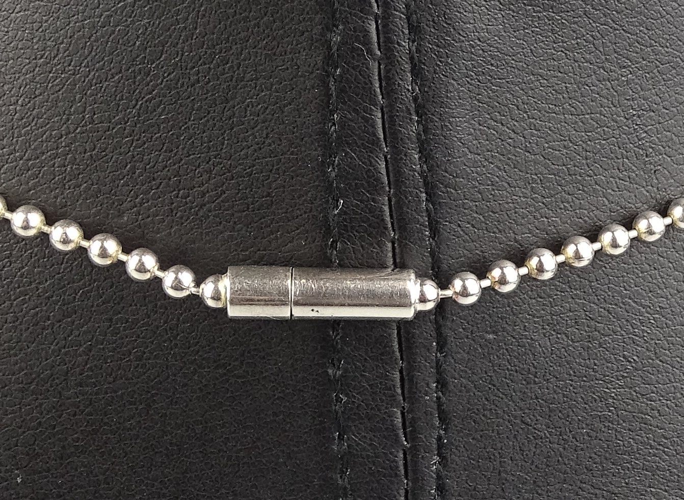 Gucci Sterling Silver Children's Gucci Plate Choker