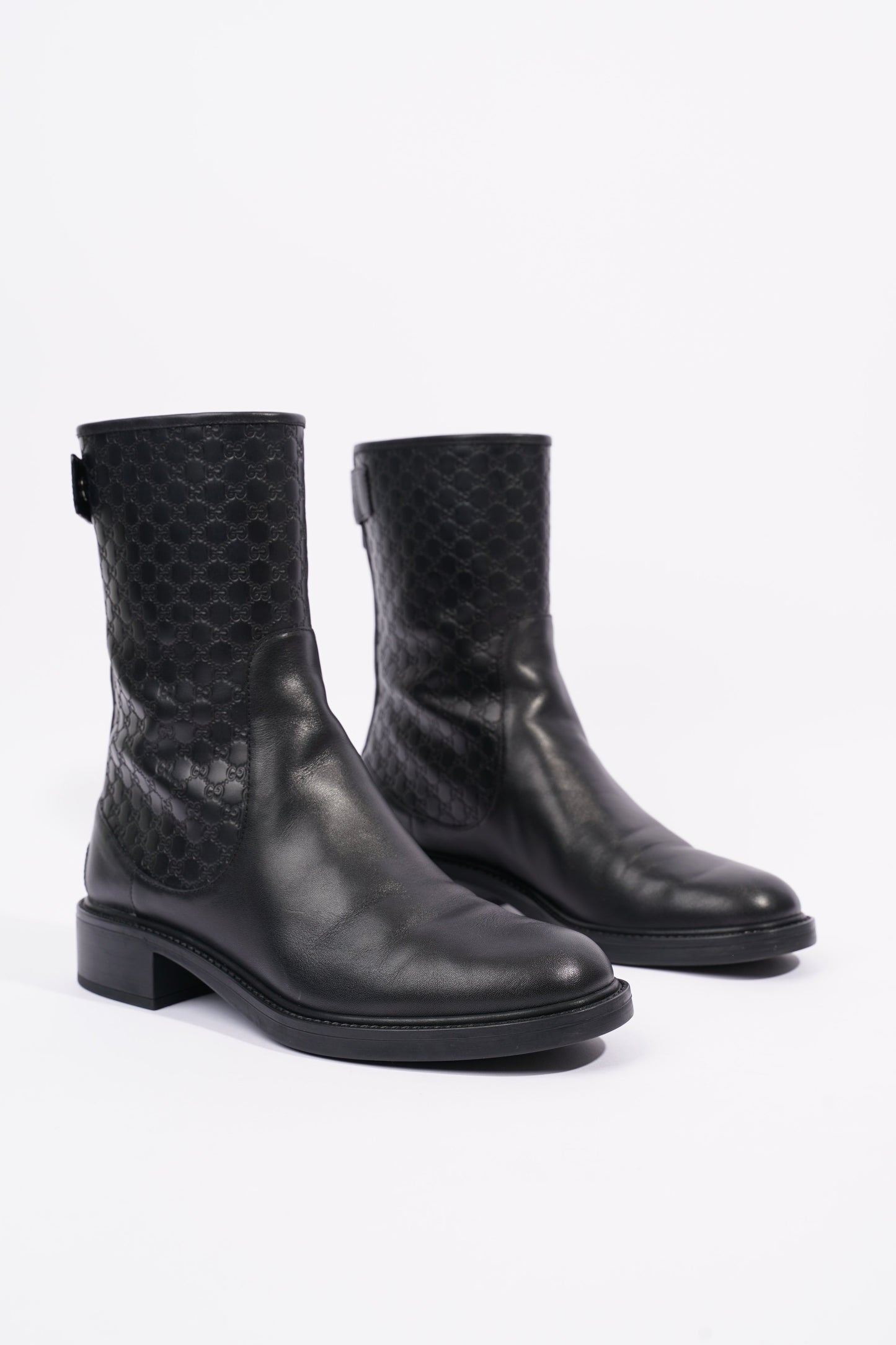 Gucci Womens Microguccissima Boot Black EU 38.5 / UK 5.5